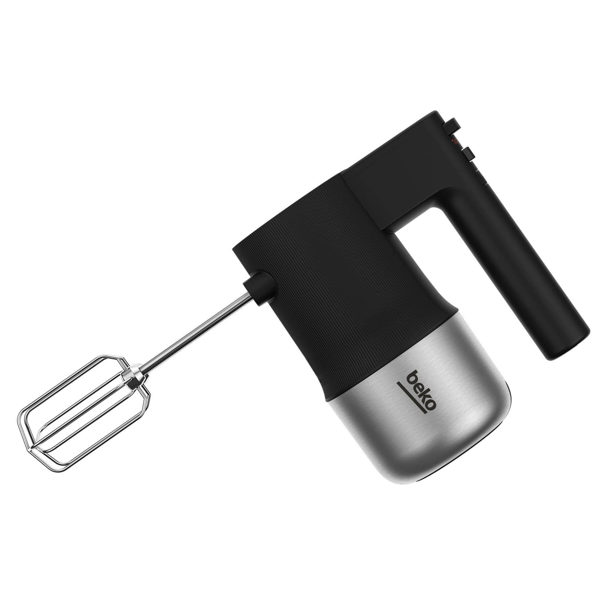 Mixer Beko HMM81504BX, 500W, 4 trepte de viteza, functie Turbo, negru/inox