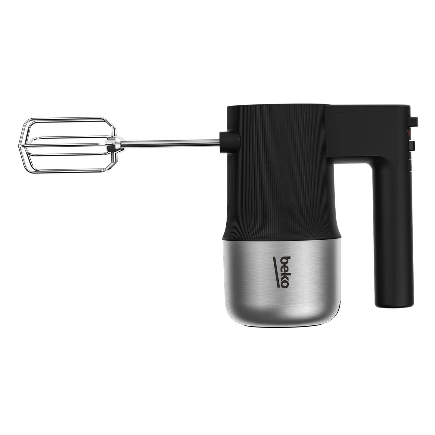 Mixer Beko HMM81504BX, 500W, 4 trepte de viteza, functie Turbo, negru/inox