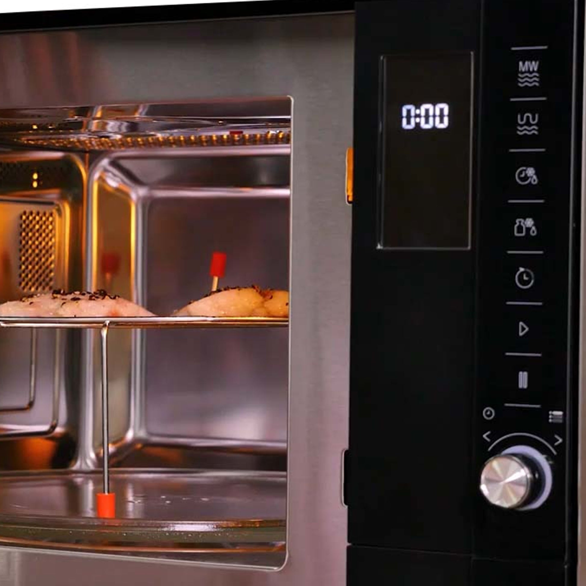 Cuptor cu microunde incorporabil Beko MGB25332BG, 900 W, 25 L, functie auto cook, gri/negru