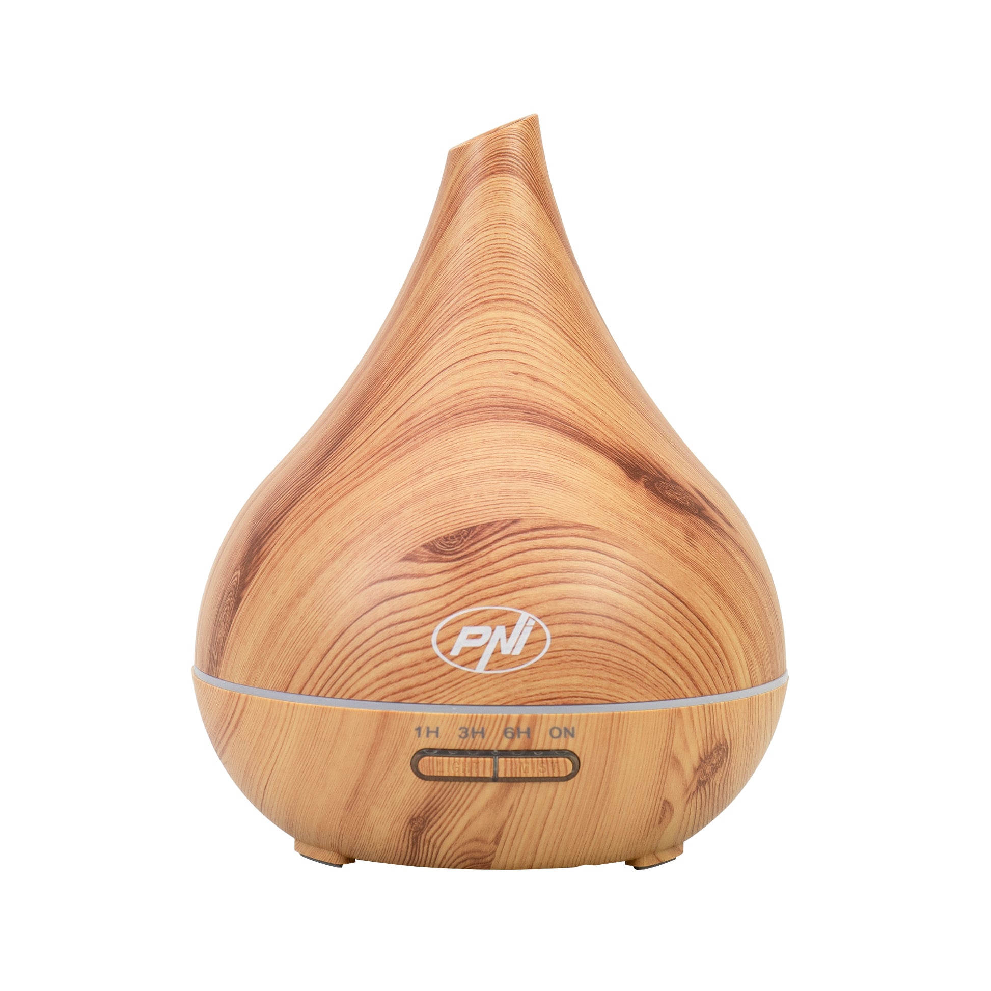 Difuzor aromaterapie PNI HU400 pentru uleiuri esentiale, cu ultrasunete, 400 ml, timer, 7 culori LED, inchidere automata, lighting wooden