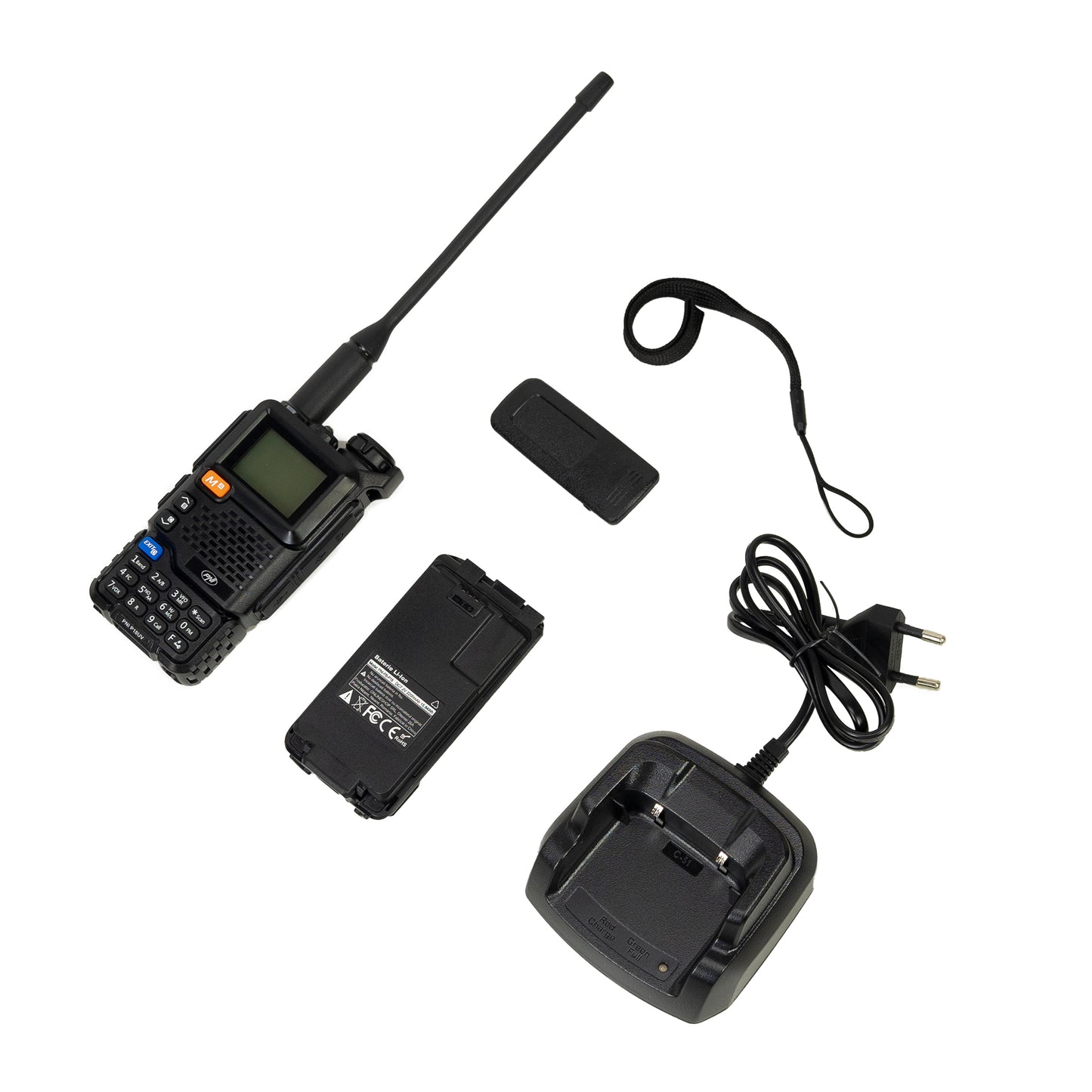 Statie radio portabila VHF/UHF PNI P18UV, dualband, 144-146MHz si 430-440MHz, 200CH, VOX, Scan, Radio FM, Li-Ion 2200 mAh
