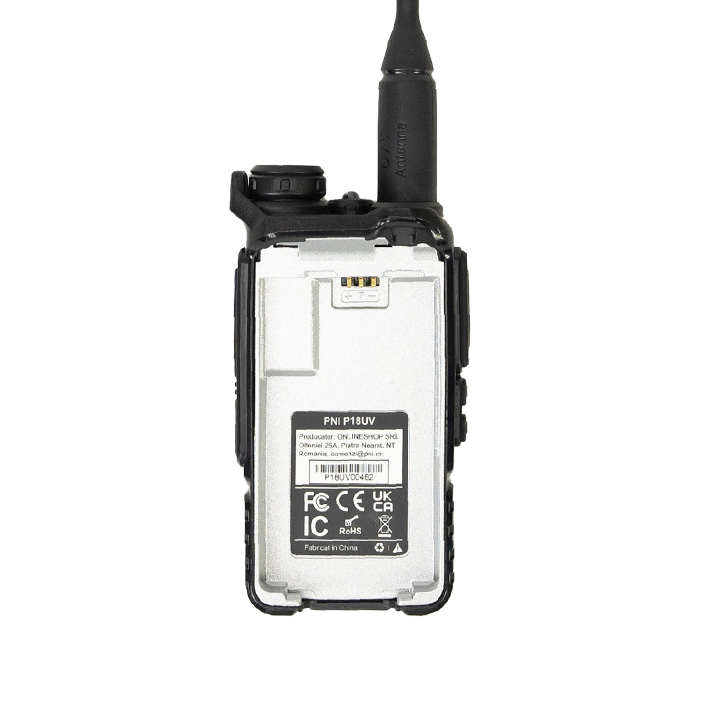 Statie radio portabila VHF/UHF PNI P18UV, dualband, 144-146MHz si 430-440MHz, 200CH, VOX, Scan, Radio FM, Li-Ion 2200 mAh