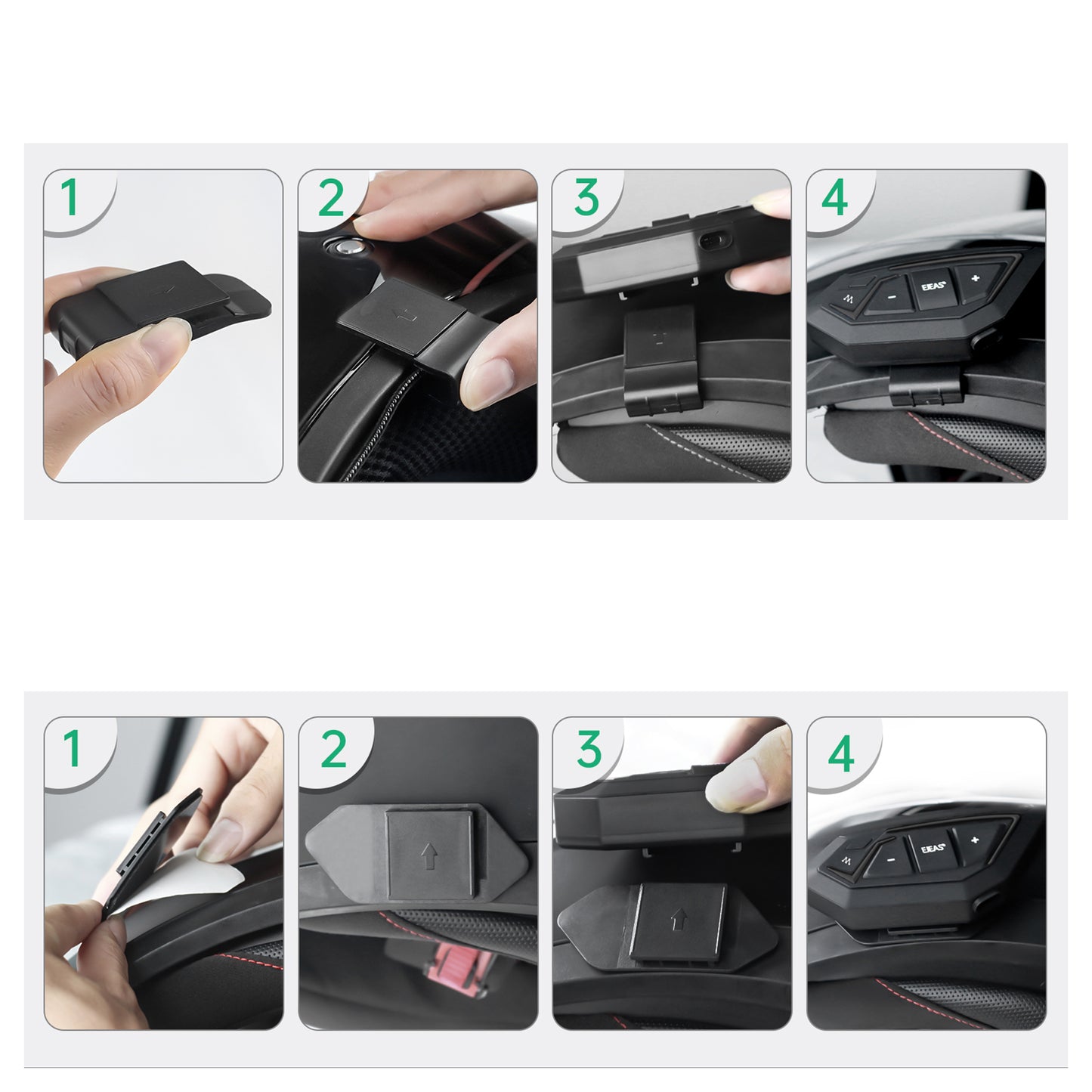Sistem comunicare moto PNI BTH02 Mesh pentru casca inchisa sau deschisa, maxim 20 utilizatori, IP67, Bluetooth 5.1