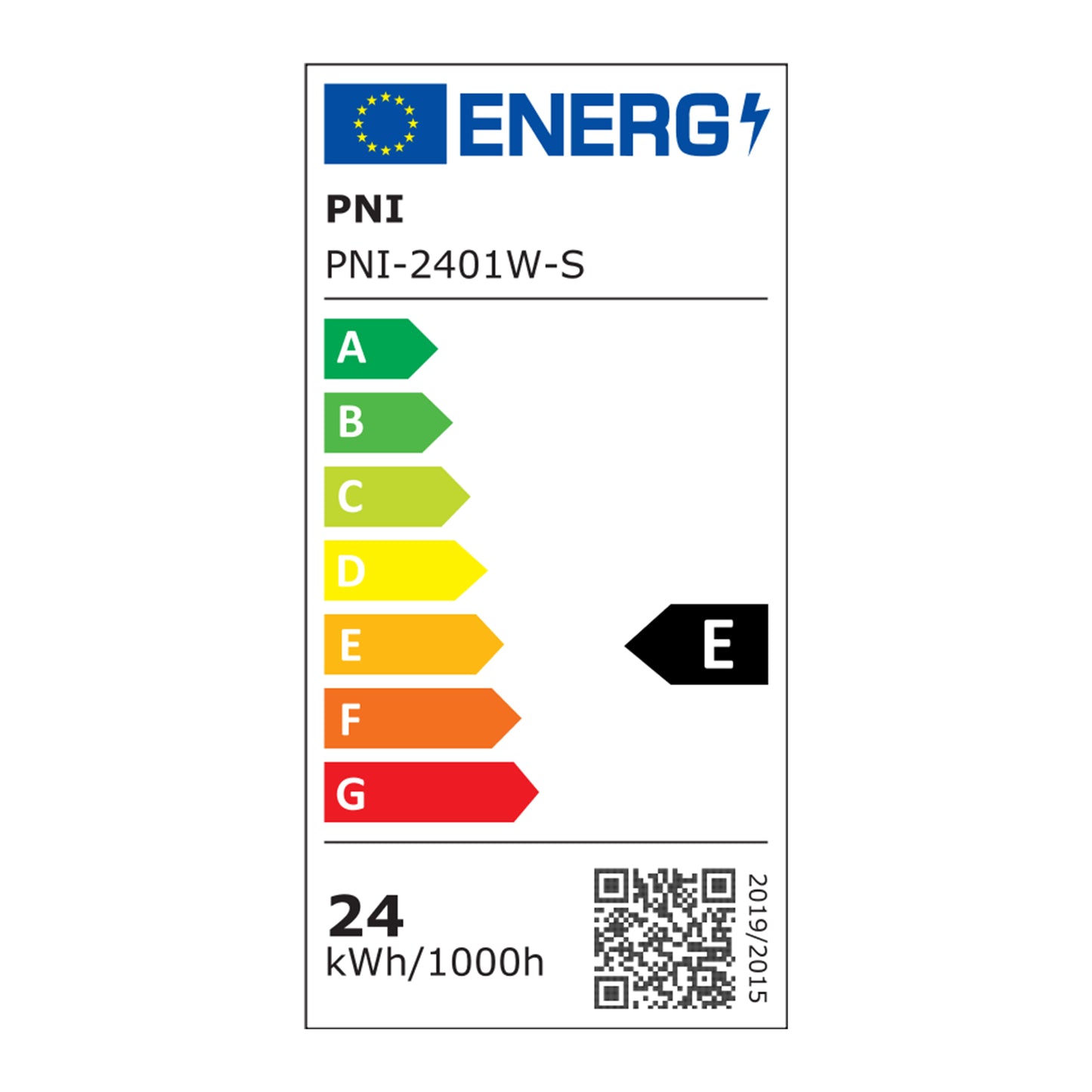 Spot LED PNI D-Light 2401W, incastrabil, 24W, 6500K, 295mm, pentru interior, alb