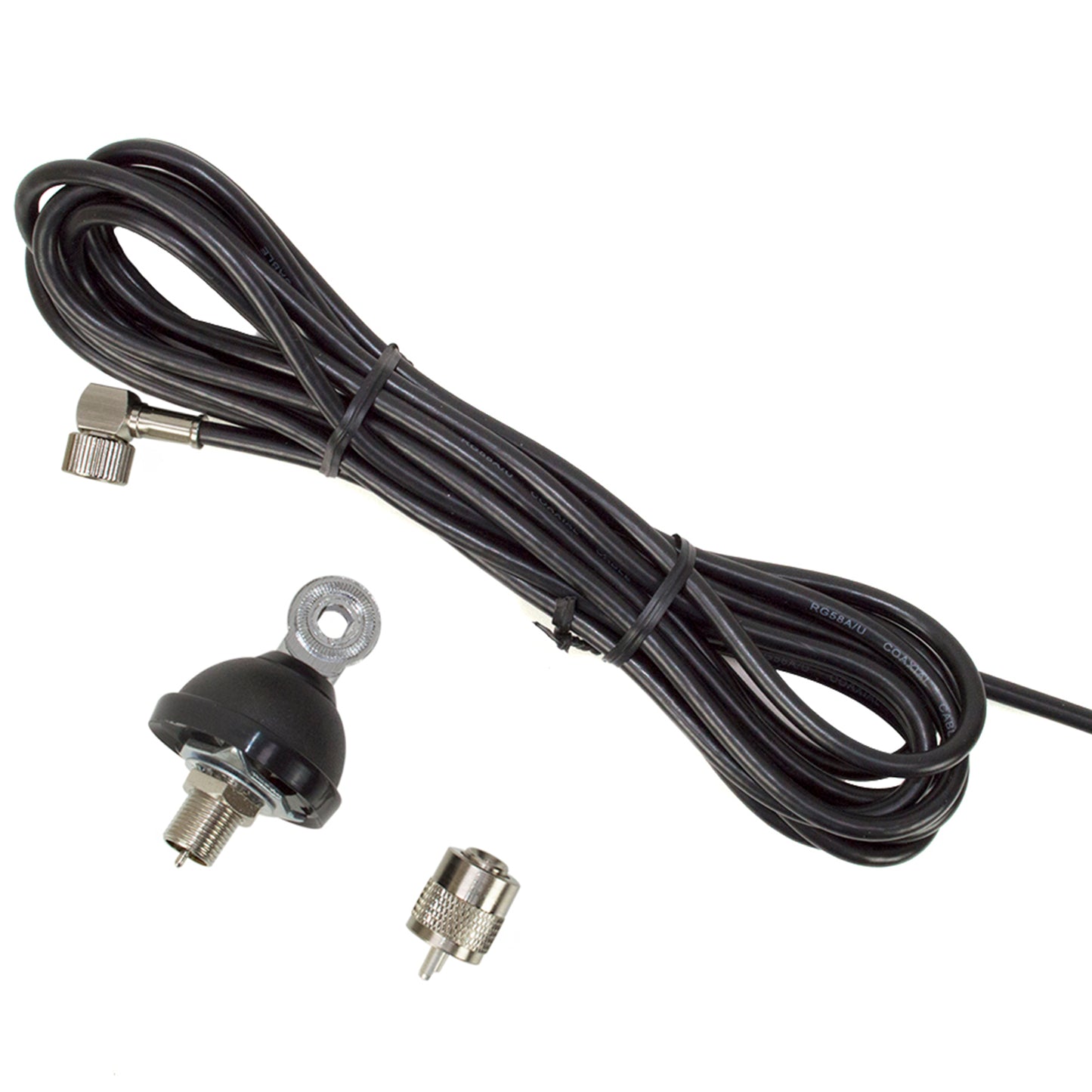 Bax 20 bucati antene CB PNI S75 cu fluture, montura, cablu si mufa PL