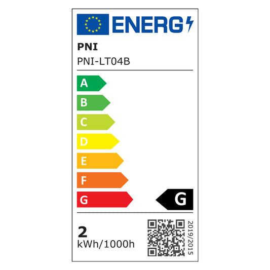 Lampa de restaurant PNI LT04B cu LED 2.5W, acumulator 1200 mAh, incarcare prin USB-C, 150 lumeni, lumina alba calda 3000K, buton tactil, dimabil, culoare Negru