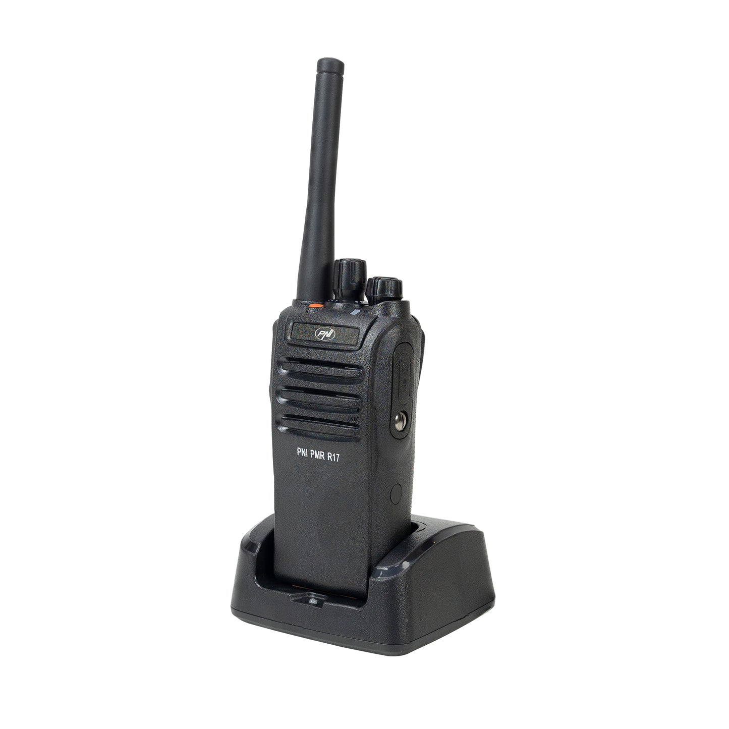 Statie radio portabila PNI PMR R17 446MHz, 0.5W, 16 canale PMR si tonuri 50 CTCSS si 104 DCS, programabila, Li-Ion 2200 mAh, IP68