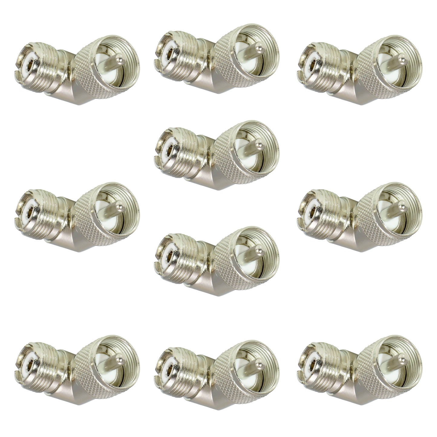 Set cu 10 bucati mufa 90 grade PNI PL tata - PL mama