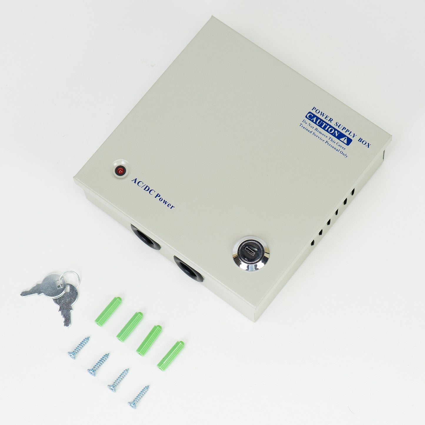 Sursa alimentare CCTV PNI STC5.2A, 12V, 5A, 60W, 4 iesiri, in cutie metalica