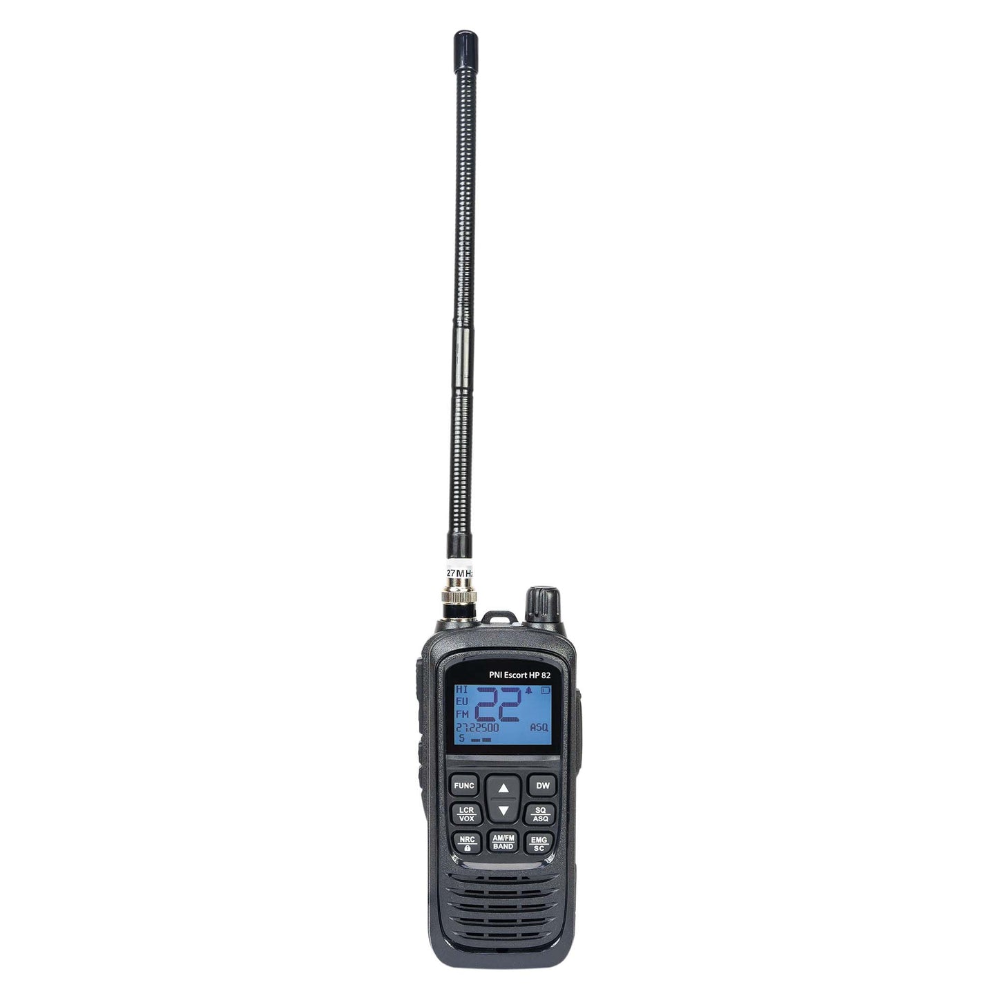 Statie radio CB portabila PNI Escort HP 82, multi standard, 4W, 12V, AM-FM, NRC, Dual Watch, Roger Beep, ASQ SQ reglabil, VOX