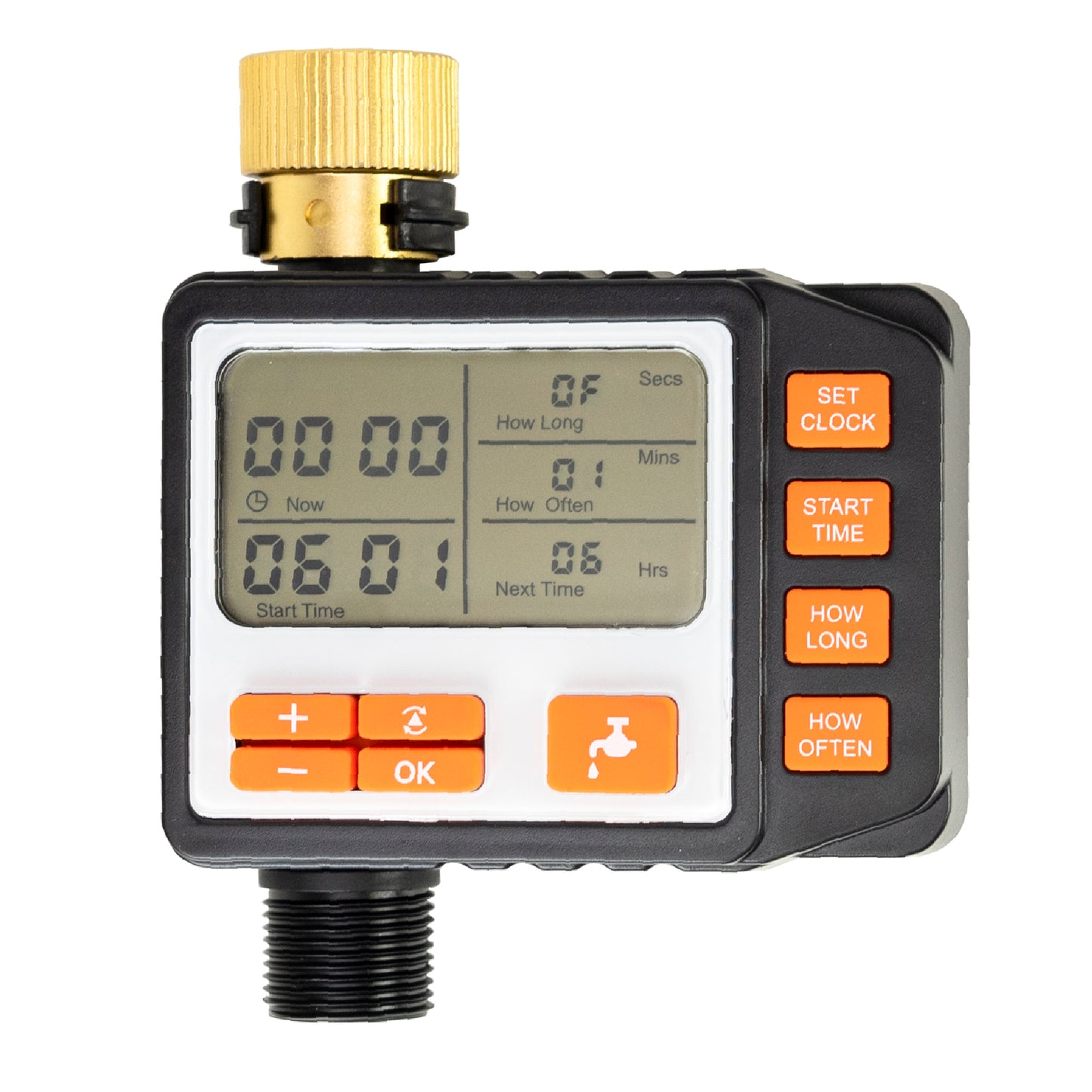 Programator pentru irigare PNI WT11 PRO, display LCD, racord 3/4, negru