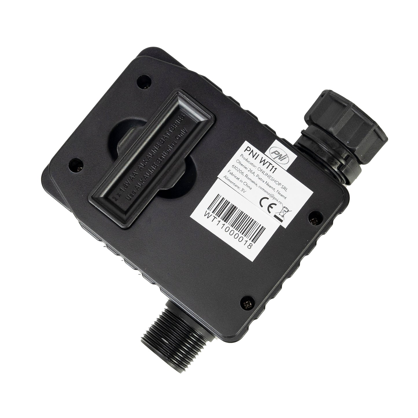Programator pentru irigare PNI WT11, display LCD, racord 3/4, negru