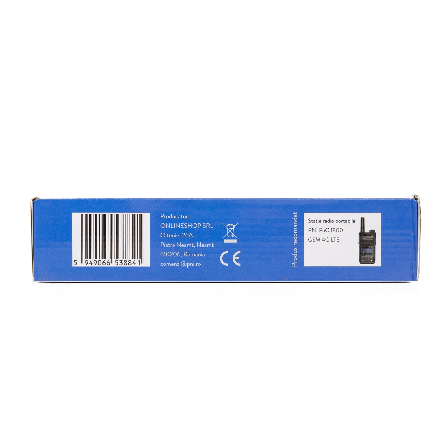 Statie radio PNI PoC 1700, GSM 4G LTE, Wi-Fi 2.4GHz, Android OS, ecran color 1.77 inch, 12V, IP54