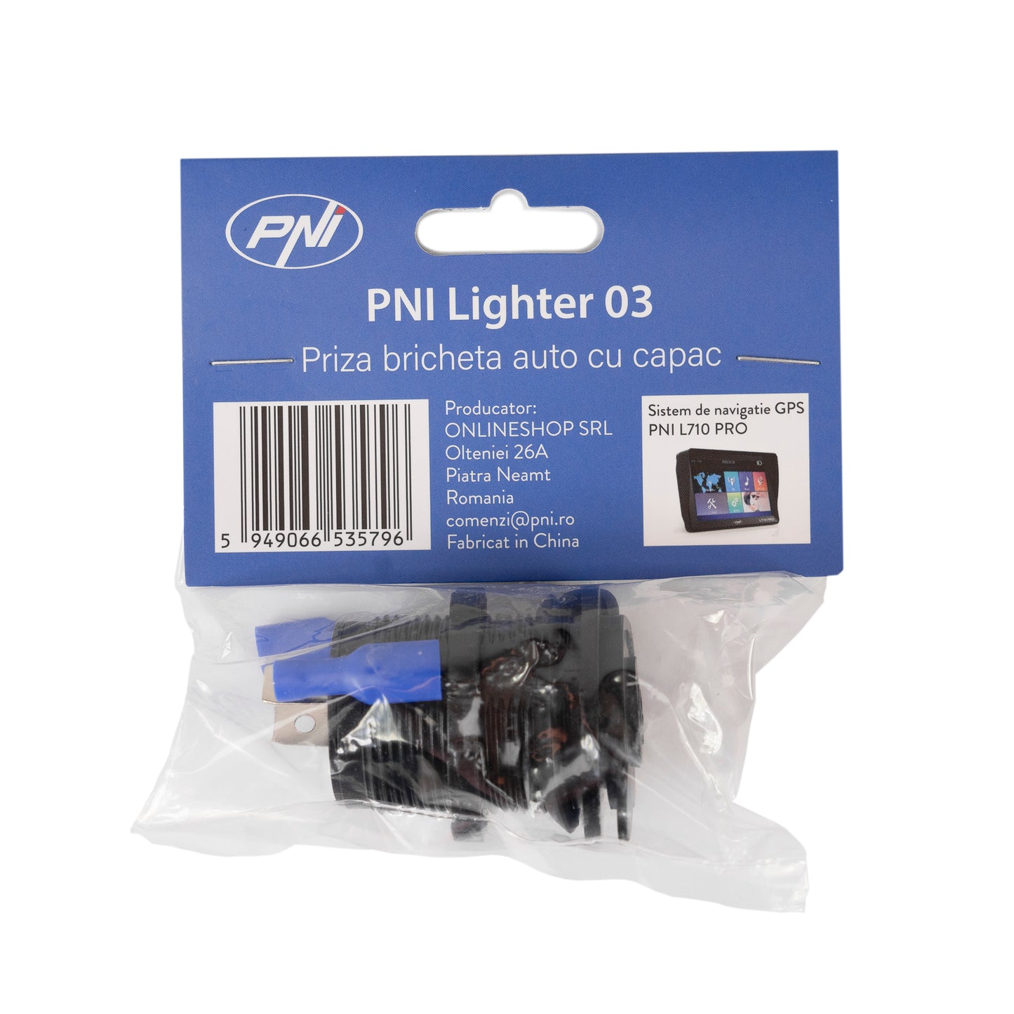 Priza bricheta auto PNI Lighter 03 cu capac, 12V 15A, 24V 10A