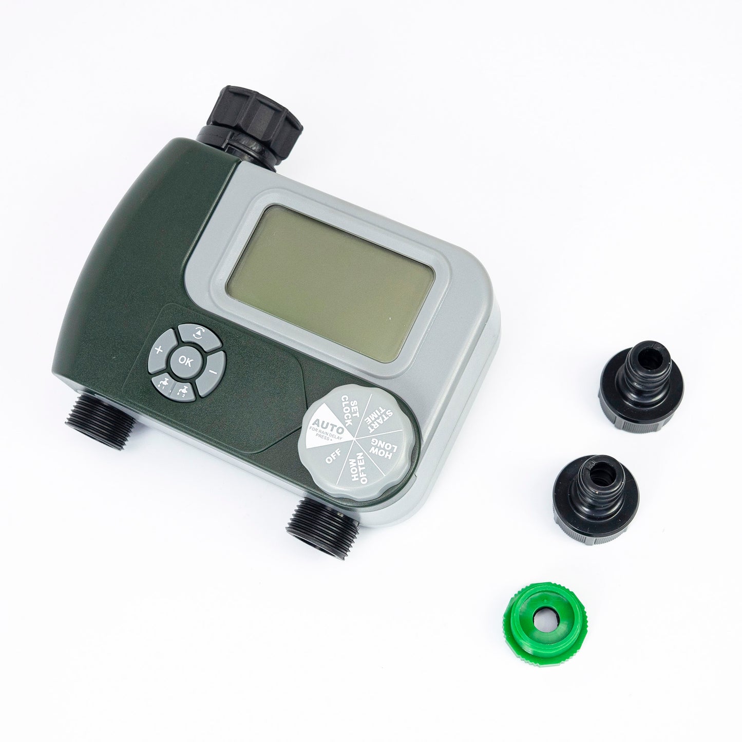 Programator pentru irigare PNI WT10, display LCD, racord 3/4, 2 iesiri, verde