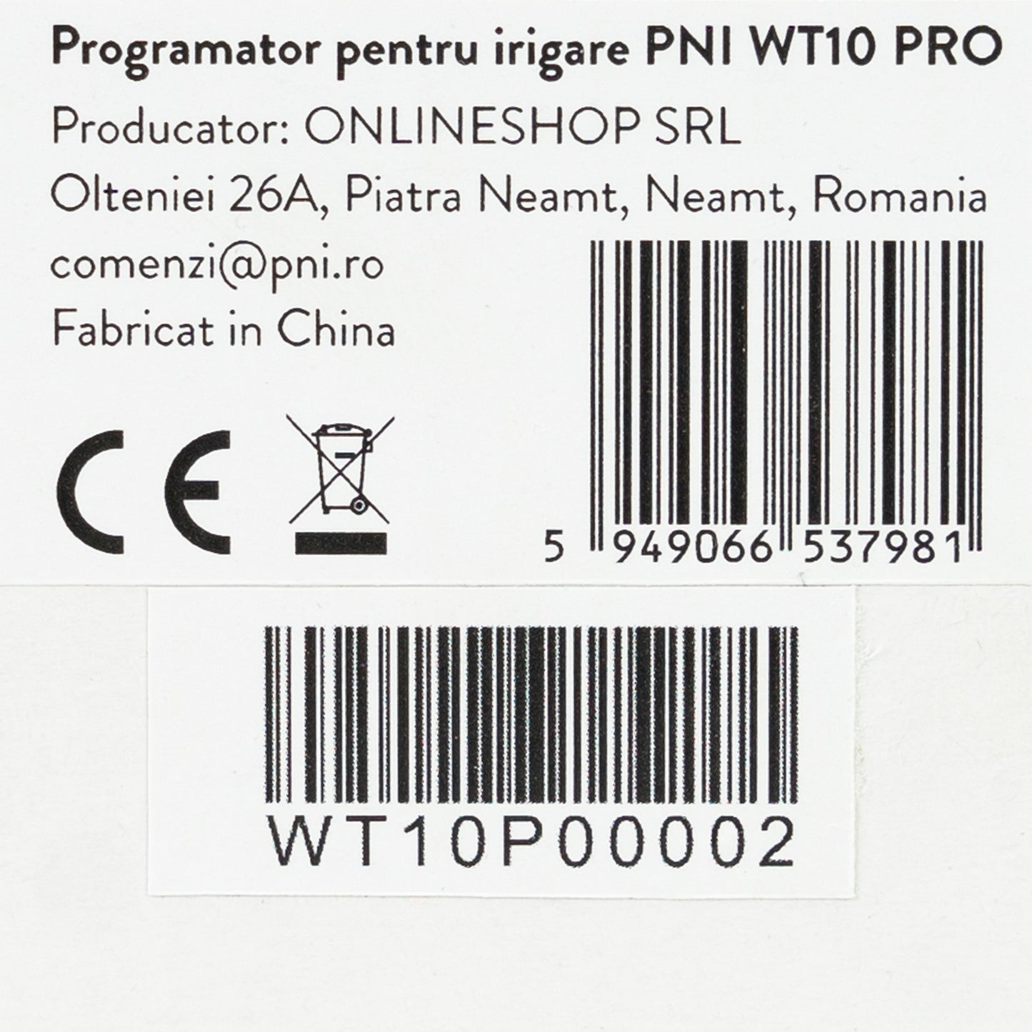 Programator pentru irigare PNI WT10 PRO, display LCD, racord metalic 3/4, 2 iesiri, verde