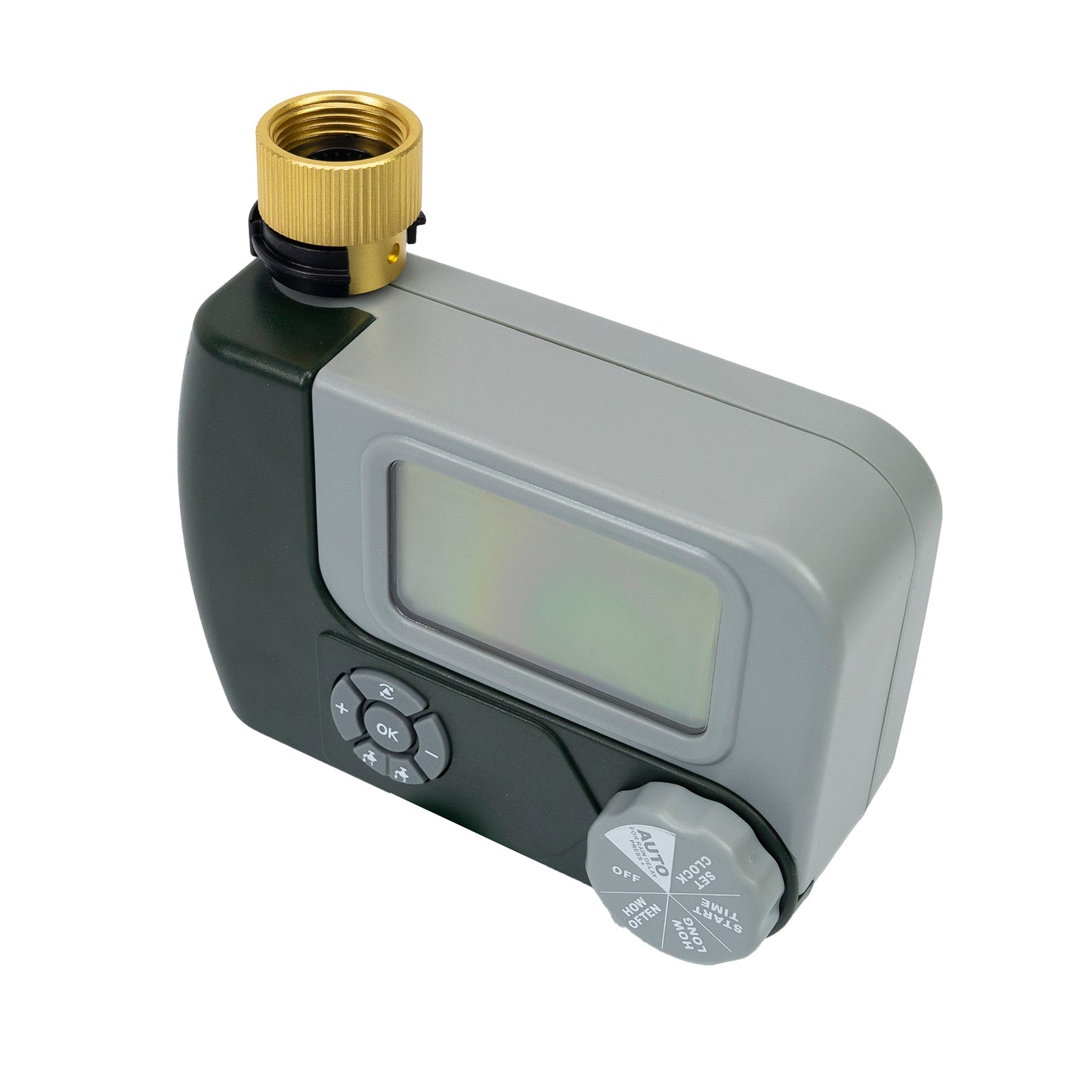 Programator pentru irigare PNI WT10 PRO, display LCD, racord metalic 3/4, 2 iesiri, verde
