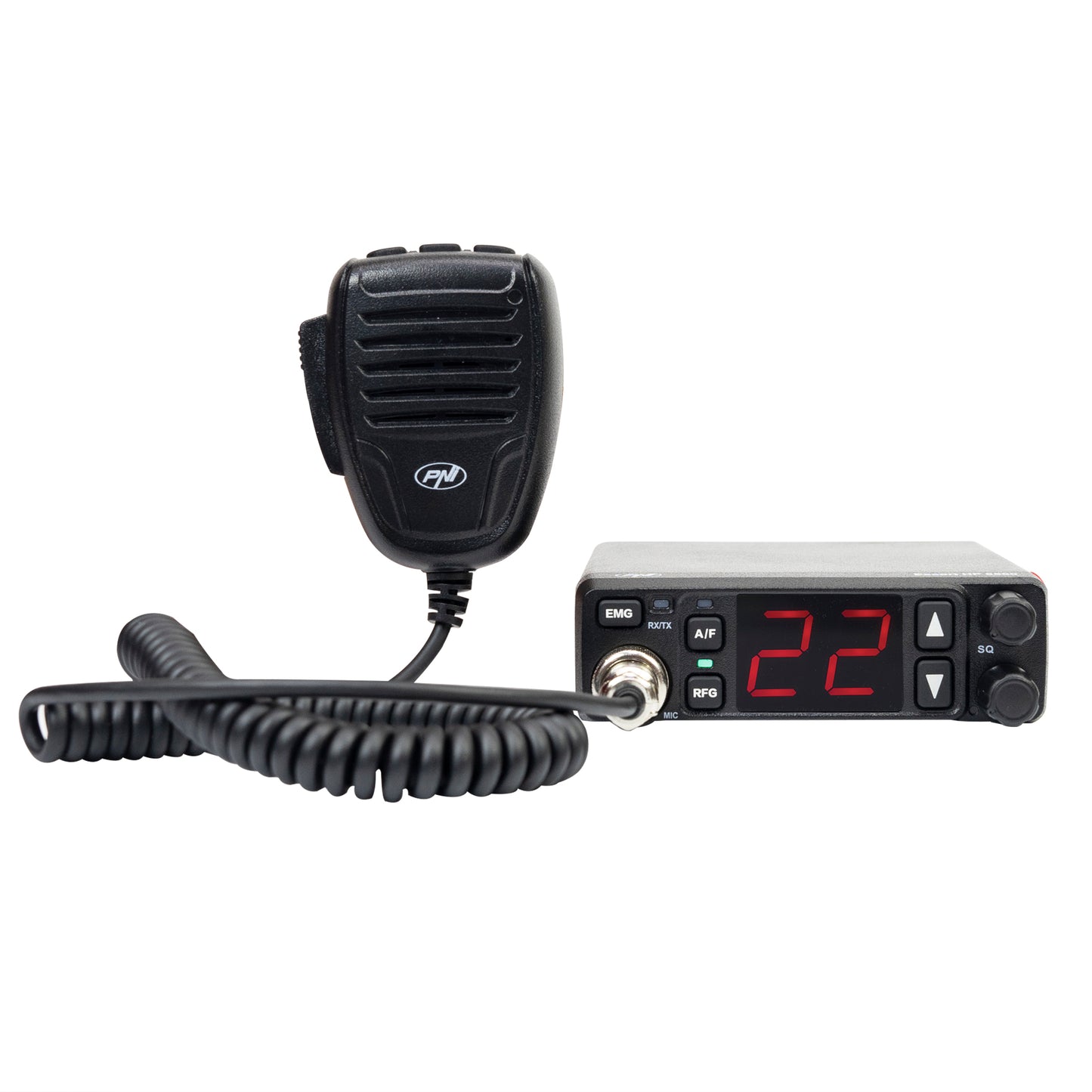 Kit Statie radio CB PNI Escort HP 5500 cu antena CB PNI ML29, 34 cm, cu baza magnetica, negru