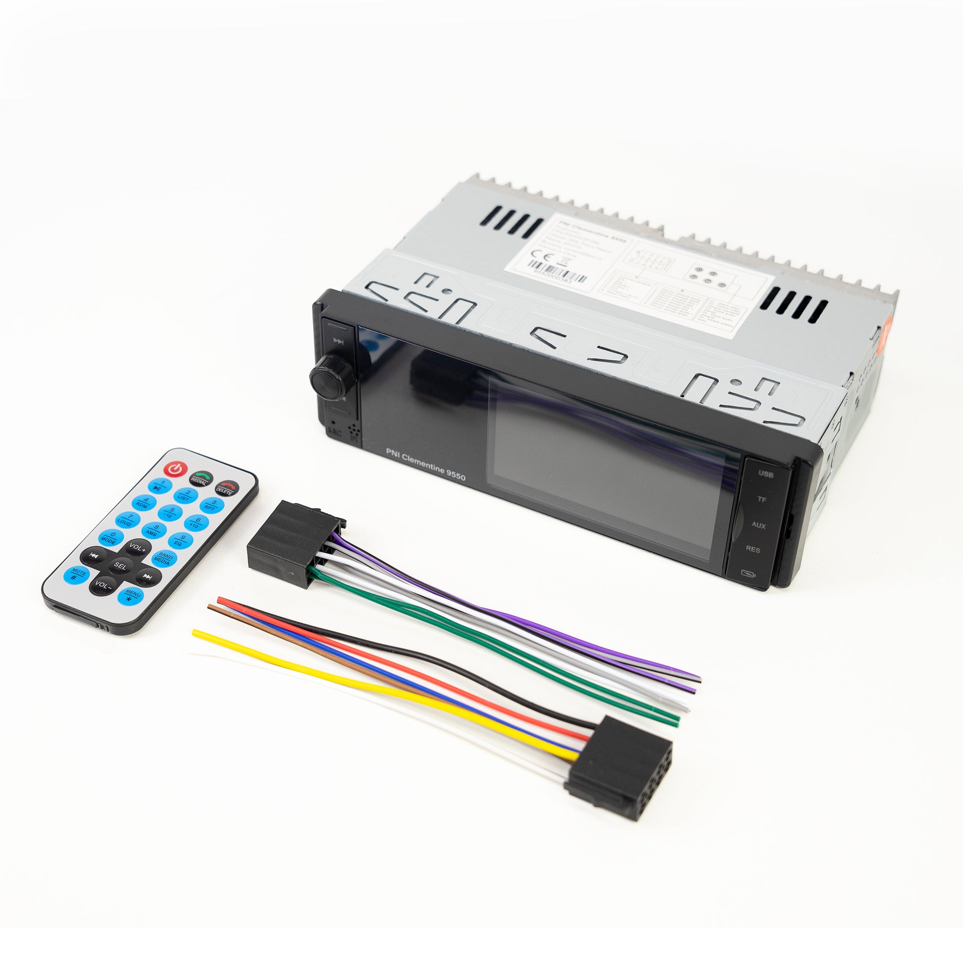 MP5 player auto PNI Clementine 9550 1DIN display 4 inch 50Wx4, Bluetooth, radio FM, Carplay, functie RDS