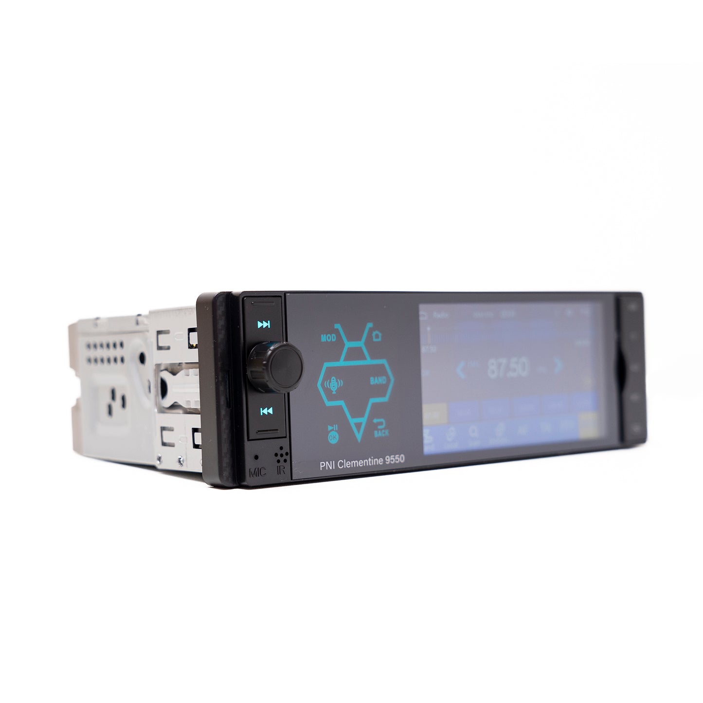MP5 player auto PNI Clementine 9550 1DIN display 4 inch 50Wx4, Bluetooth, radio FM, Carplay, functie RDS