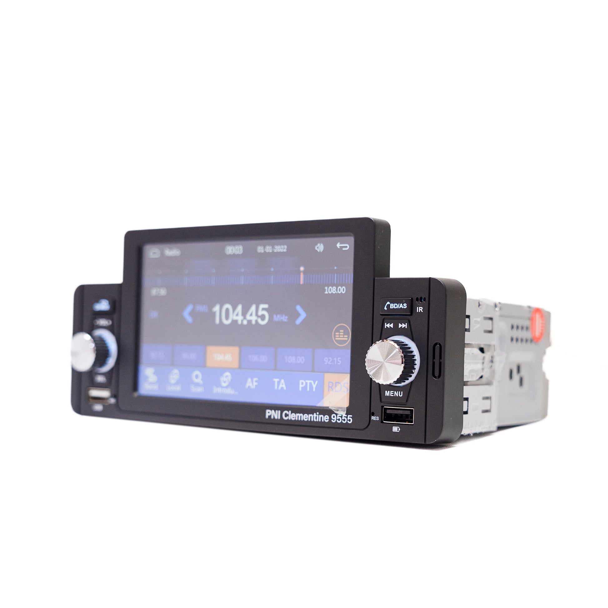 MP5 player auto PNI Clementine 9555 1DIN display 5 inch 4 x 50W, Bluetooth, radio FM, Carplay, functie RDS