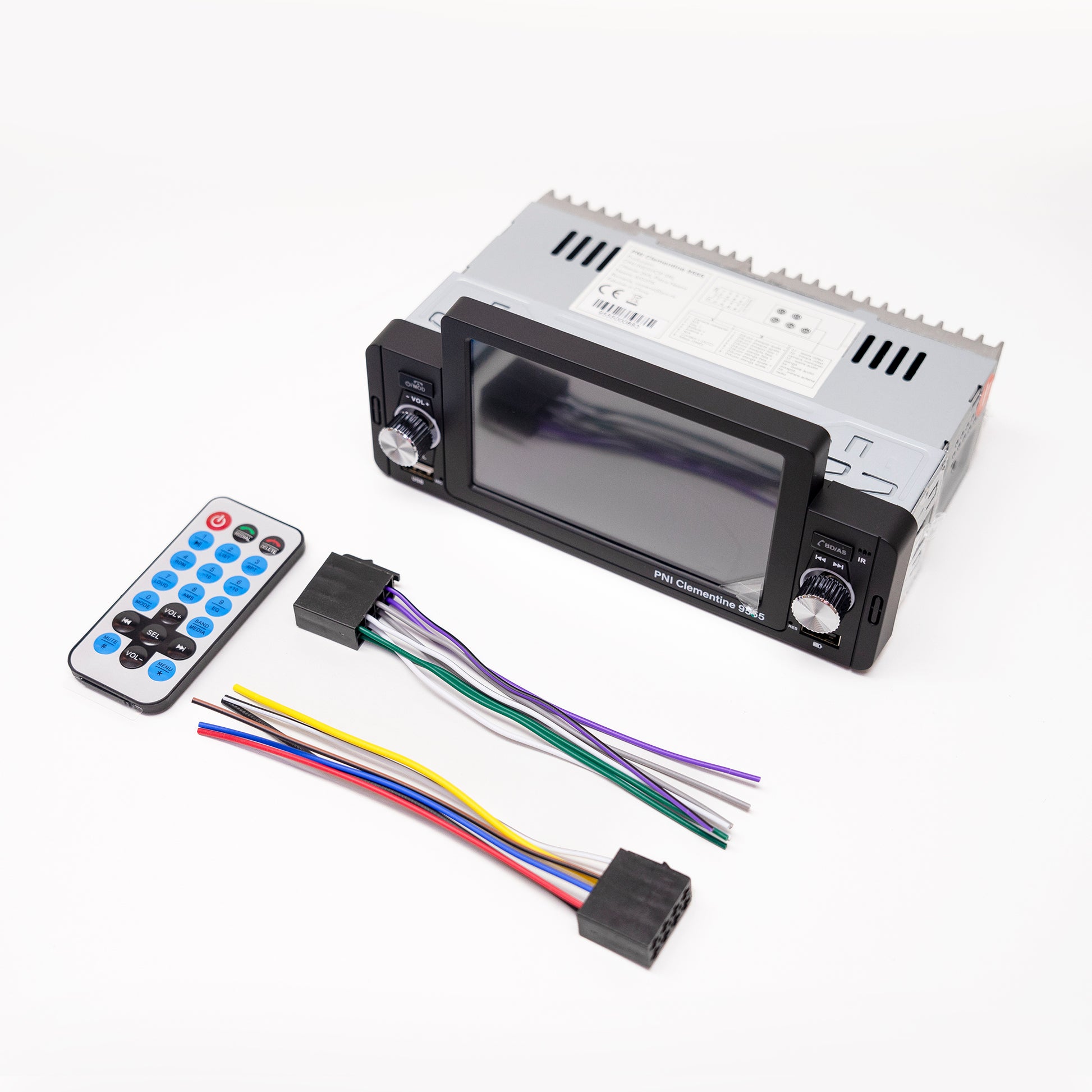 MP5 player auto PNI Clementine 9555 1DIN display 5 inch 4 x 50W, Bluetooth, radio FM, Carplay, functie RDS