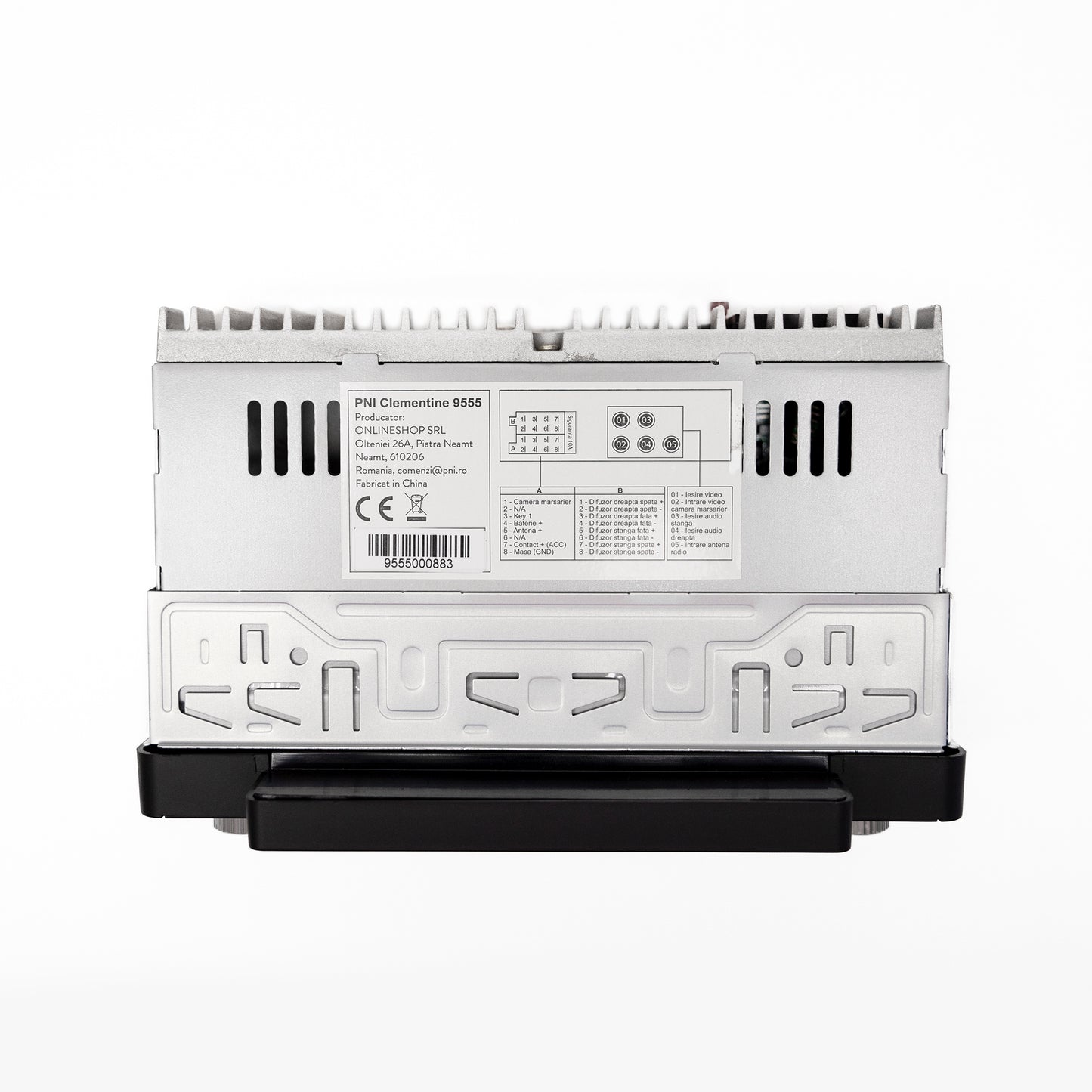 MP5 player auto PNI Clementine 9555 1DIN display 5 inch 4 x 50W, Bluetooth, radio FM, Carplay, functie RDS