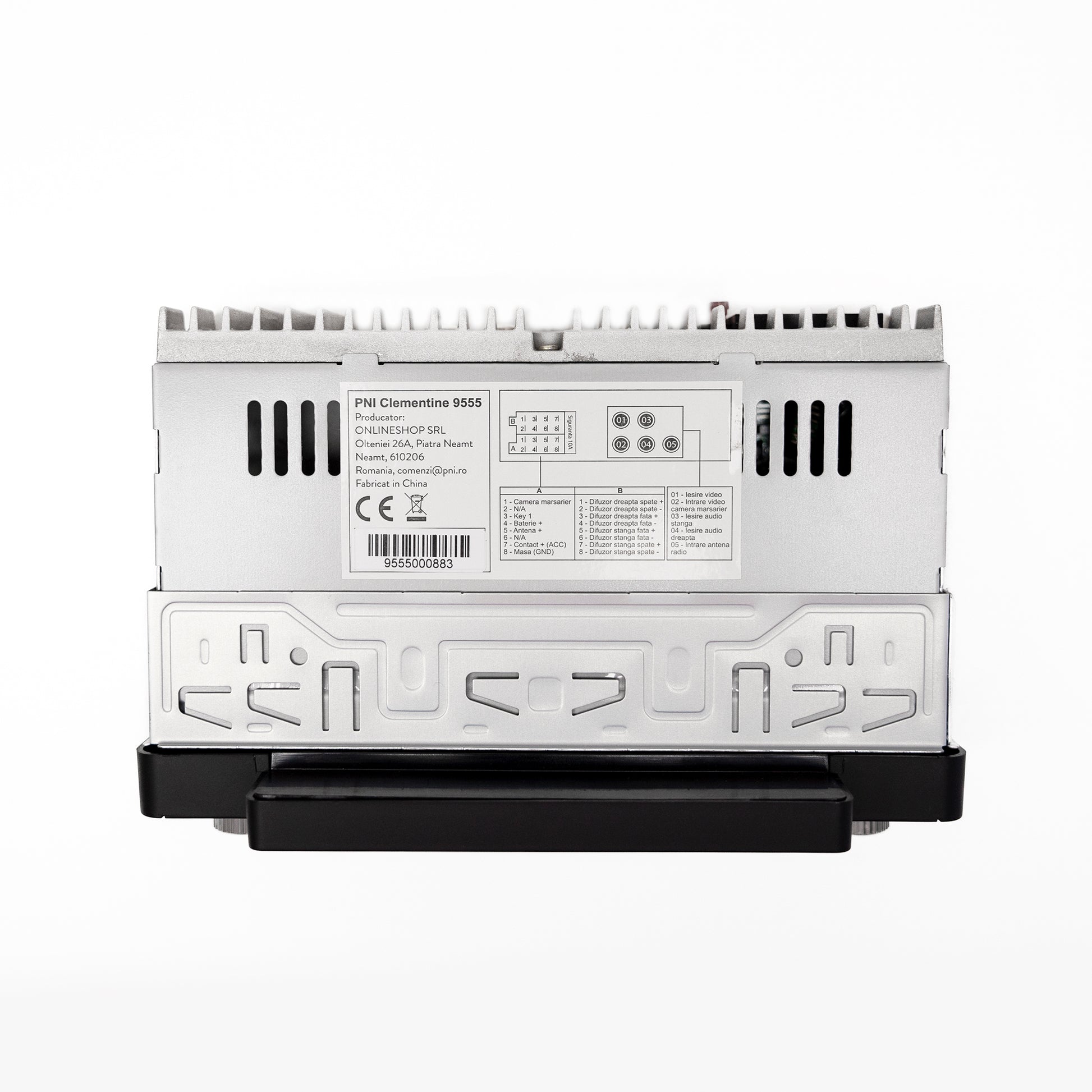 MP5 player auto PNI Clementine 9555 1DIN display 5 inch 4 x 50W, Bluetooth, radio FM, Carplay, functie RDS