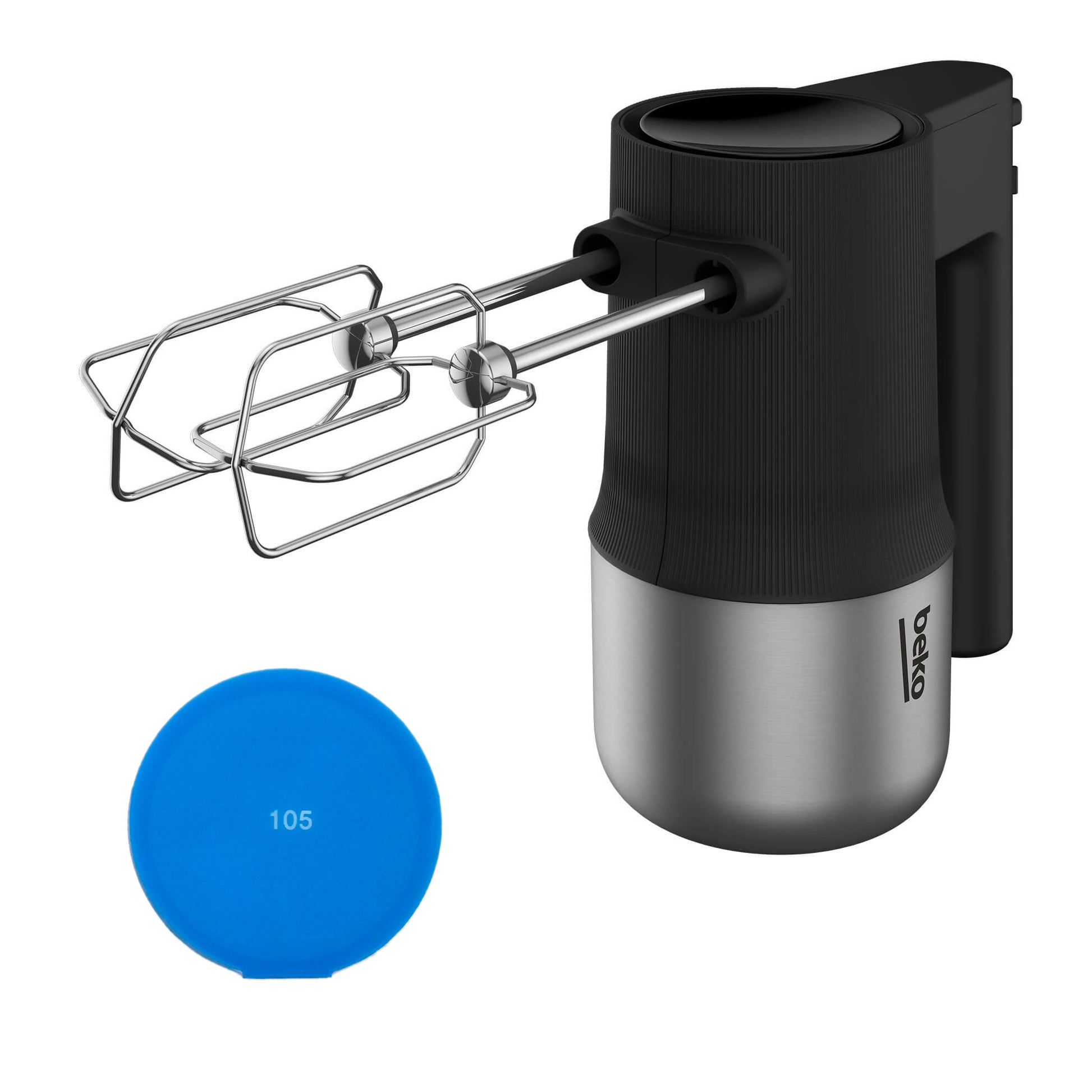 Mixer Beko HMM81504BX, 500W, 4 trepte de viteza, Turbo si accesoriu Sticky Pad Blue in pachet