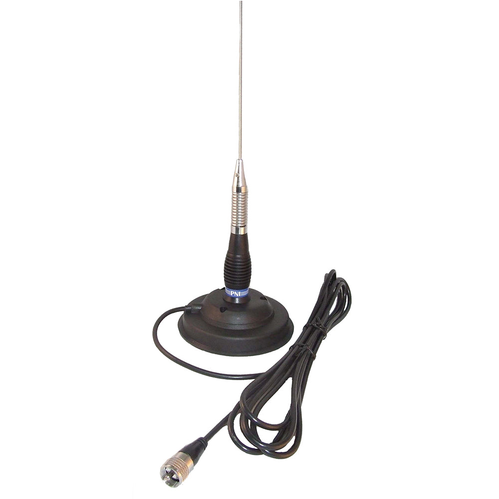 Antena CB PNI ML100, 100 cm, magnet 125mm si reflectometru PNI SWR-300 pentru masurare SWR, negru