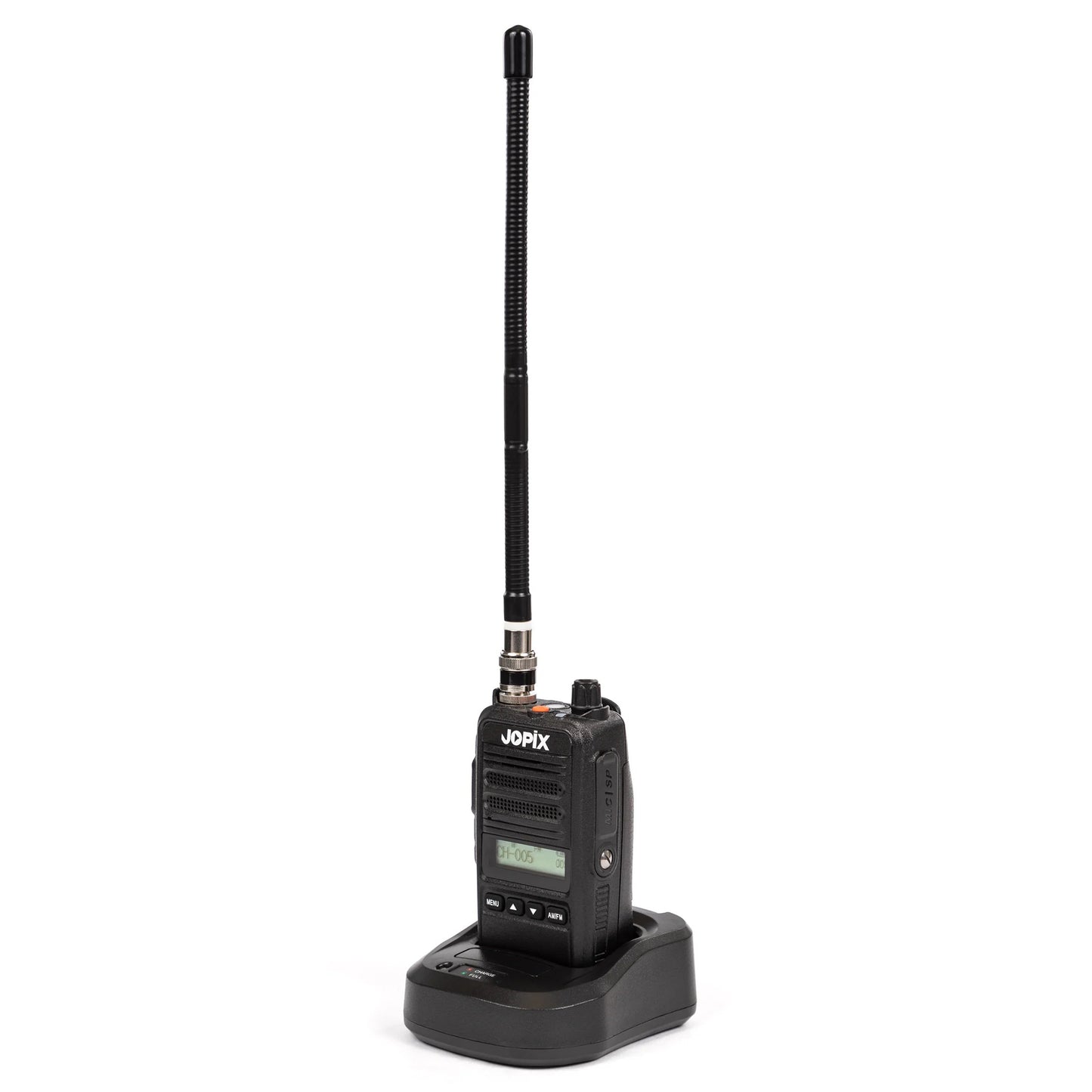 Statie radio portabila CB JOPIX CB-80 AM/FM, ASQ, 40CH, 4W, 2600 mAh Li-Ion, negru