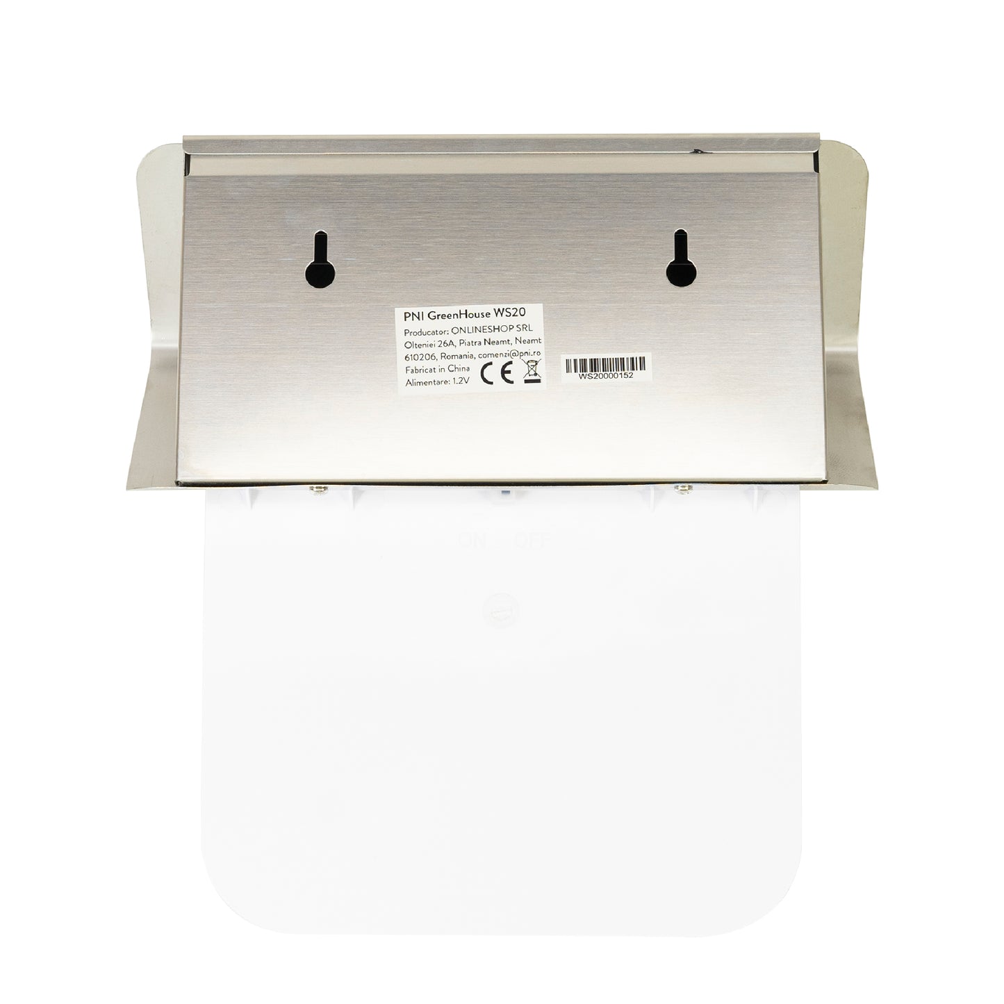 Lampa solara LED PNI GreenHouse WS20 pentru iluminare numar proprietate, acumulator 600mA, montaj pe perete, IPX3