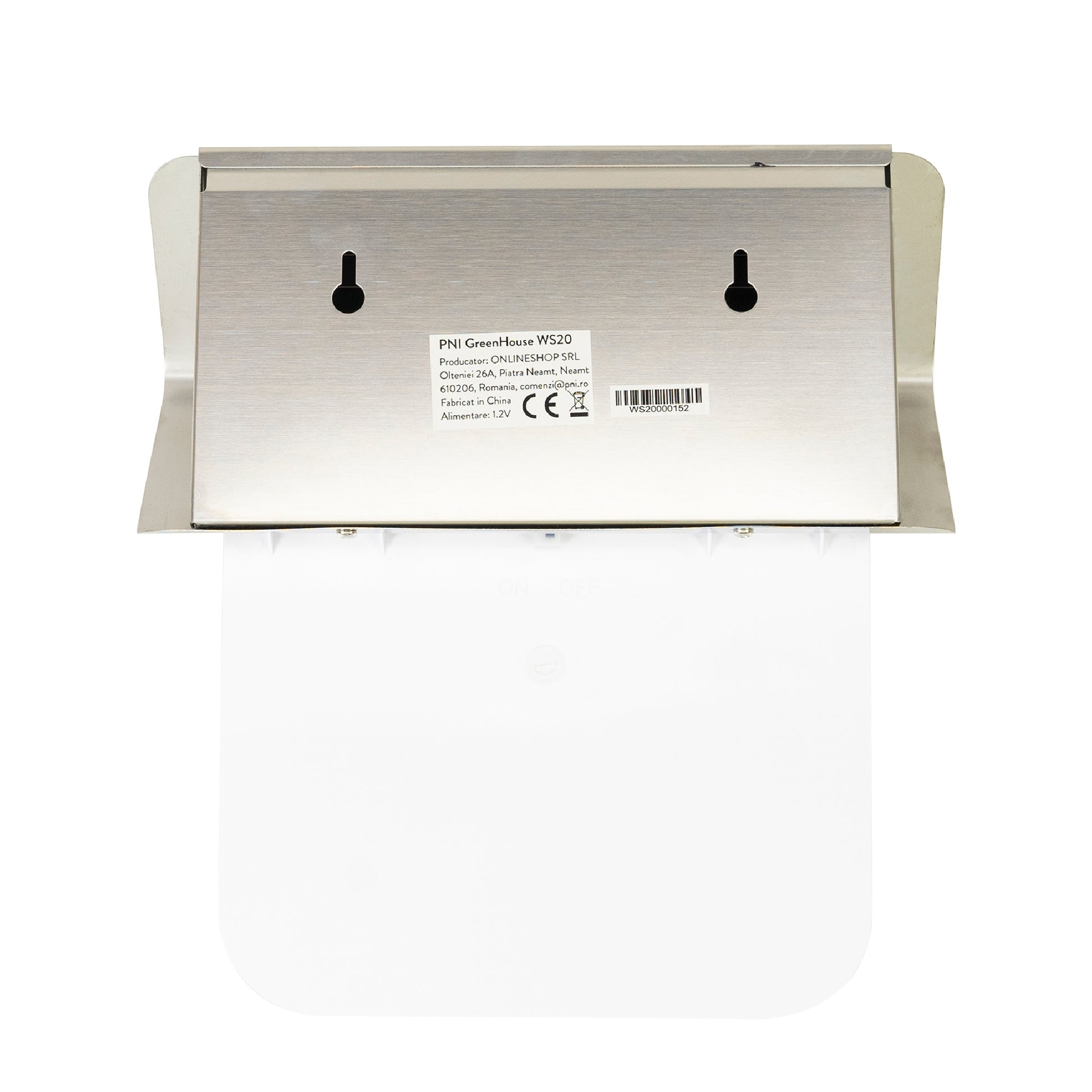 Lampa solara LED PNI GreenHouse WS20 pentru iluminare numar proprietate, acumulator 600mA, montaj pe perete, IPX3