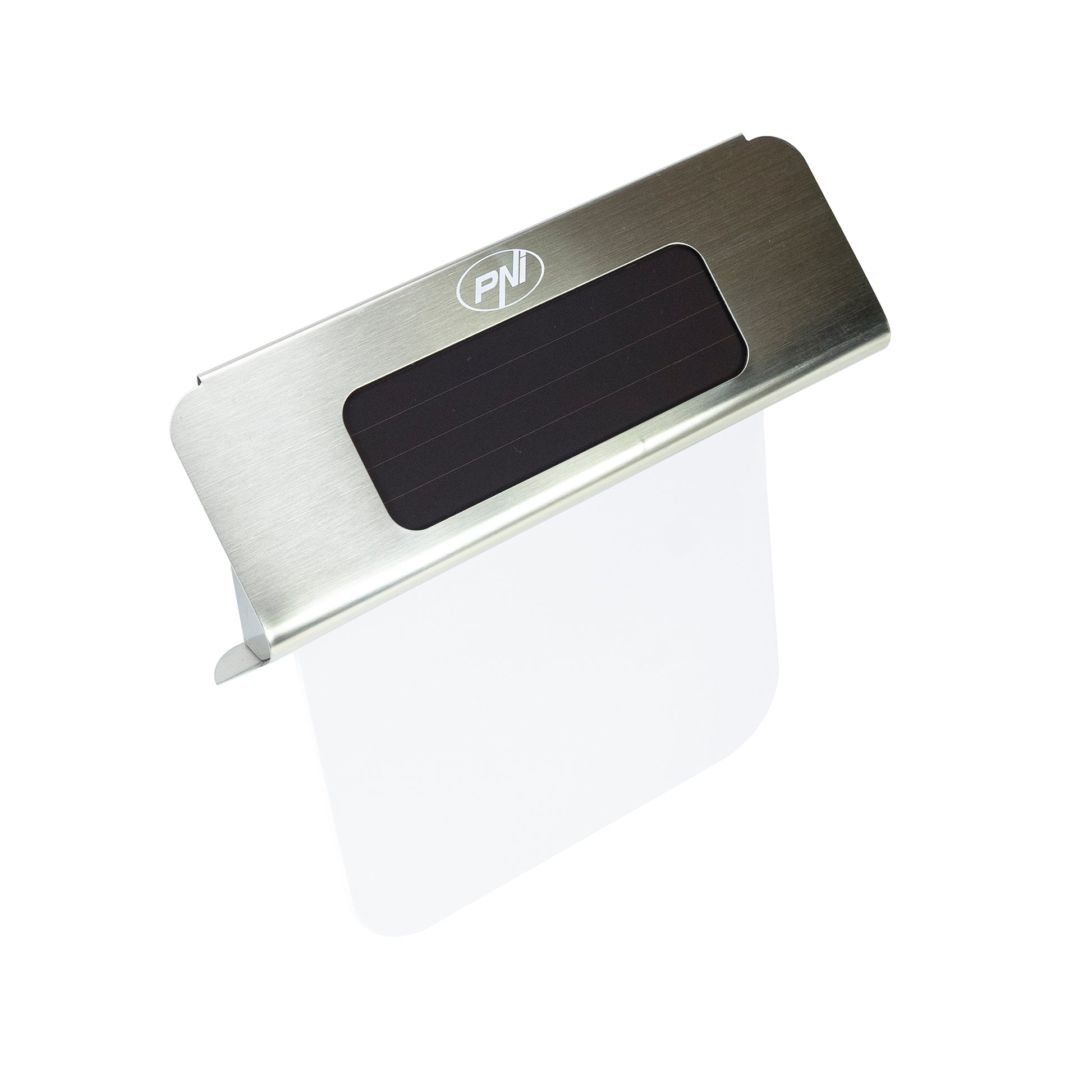 Lampa solara LED PNI GreenHouse WS20 pentru iluminare numar proprietate, acumulator 600mA, montaj pe perete, IPX3