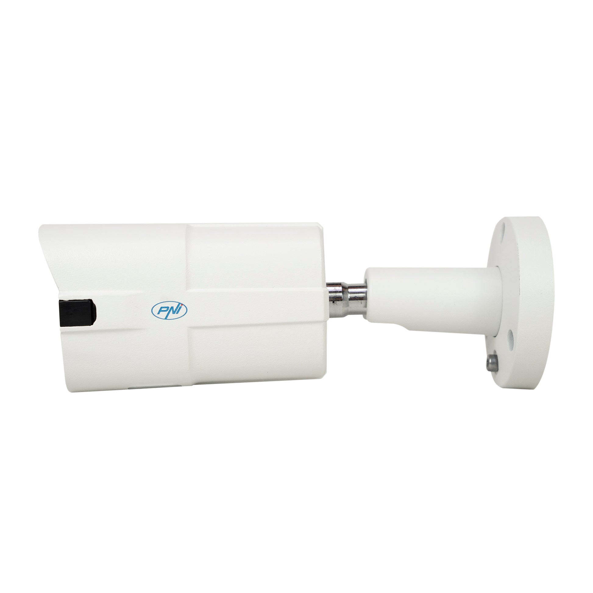 Camera supraveghere video PNI IP818J, POE, bullet 8MP, black light, lentila 2.8mm, pentru exterior, alb