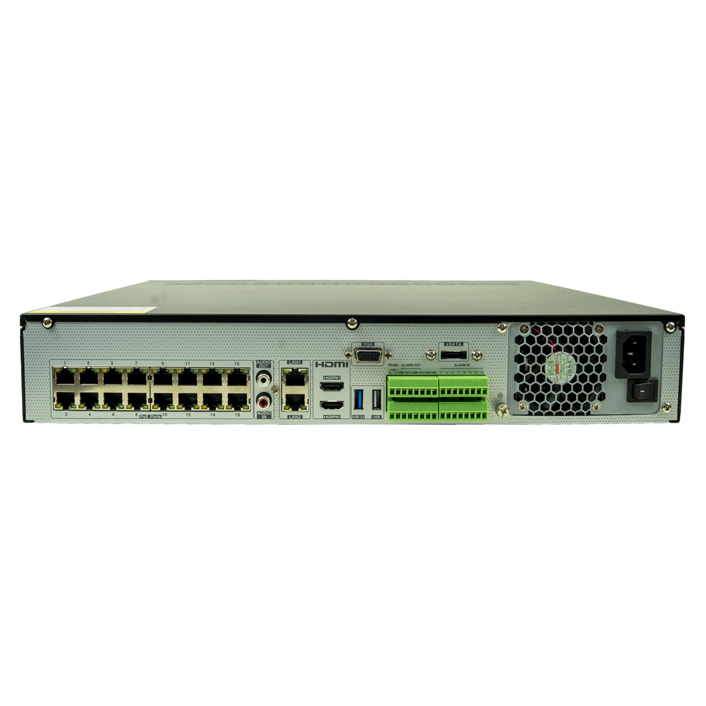 NVR PNI House 3316H4 cu IP 16CH POE 12MP, iesire 4K,Network Bandwidth 192Mbps/192Mbps, 2 x HDMI, 2 x LAN Gigabit, SATA x 4, E-SATA x 1