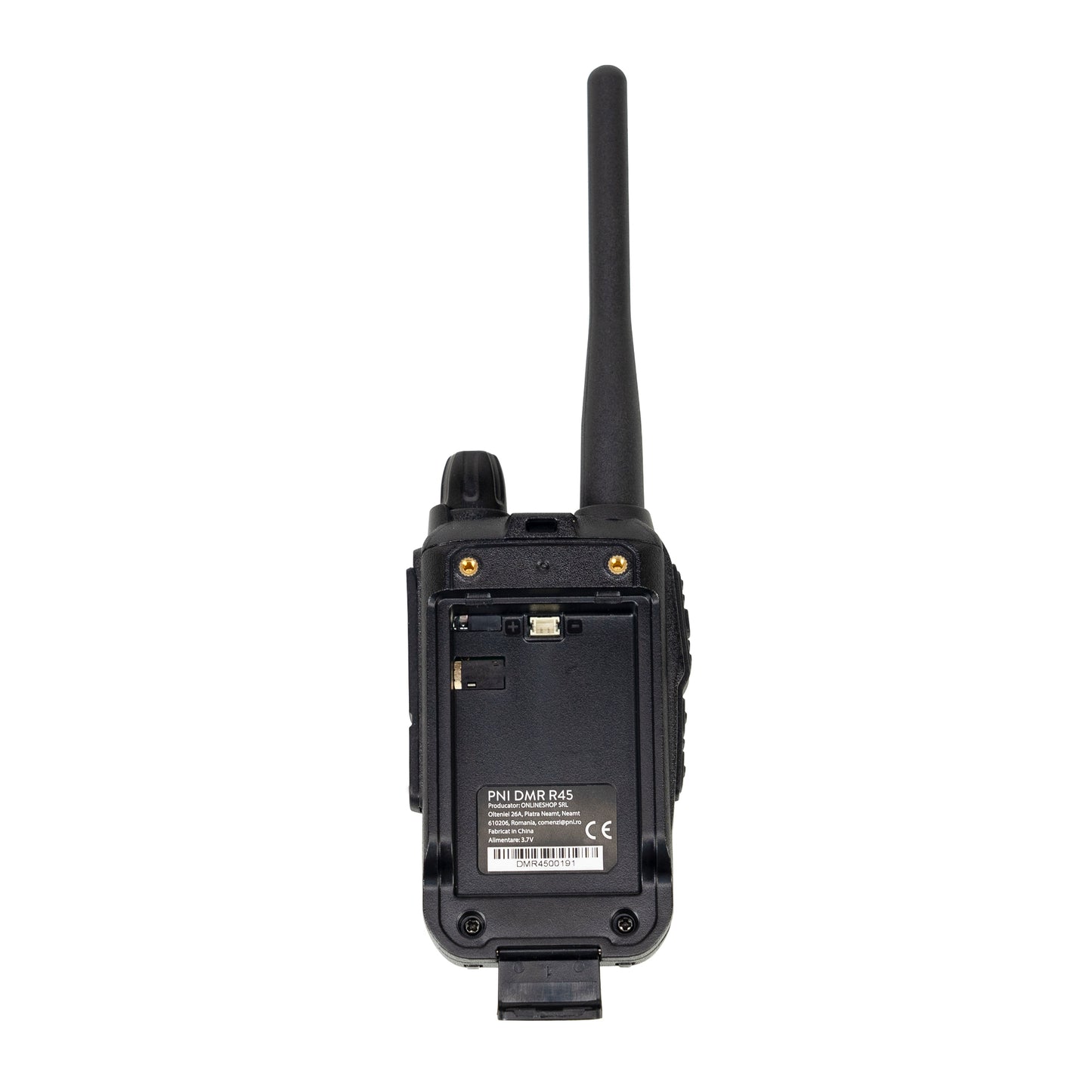 Statie radio portabila PNI DMR R45, digital si analogic, 446MHz, 16 canale digitale si 99 canale analogice, functie inregistrare voce, baterie Li-Ion 2000mAh