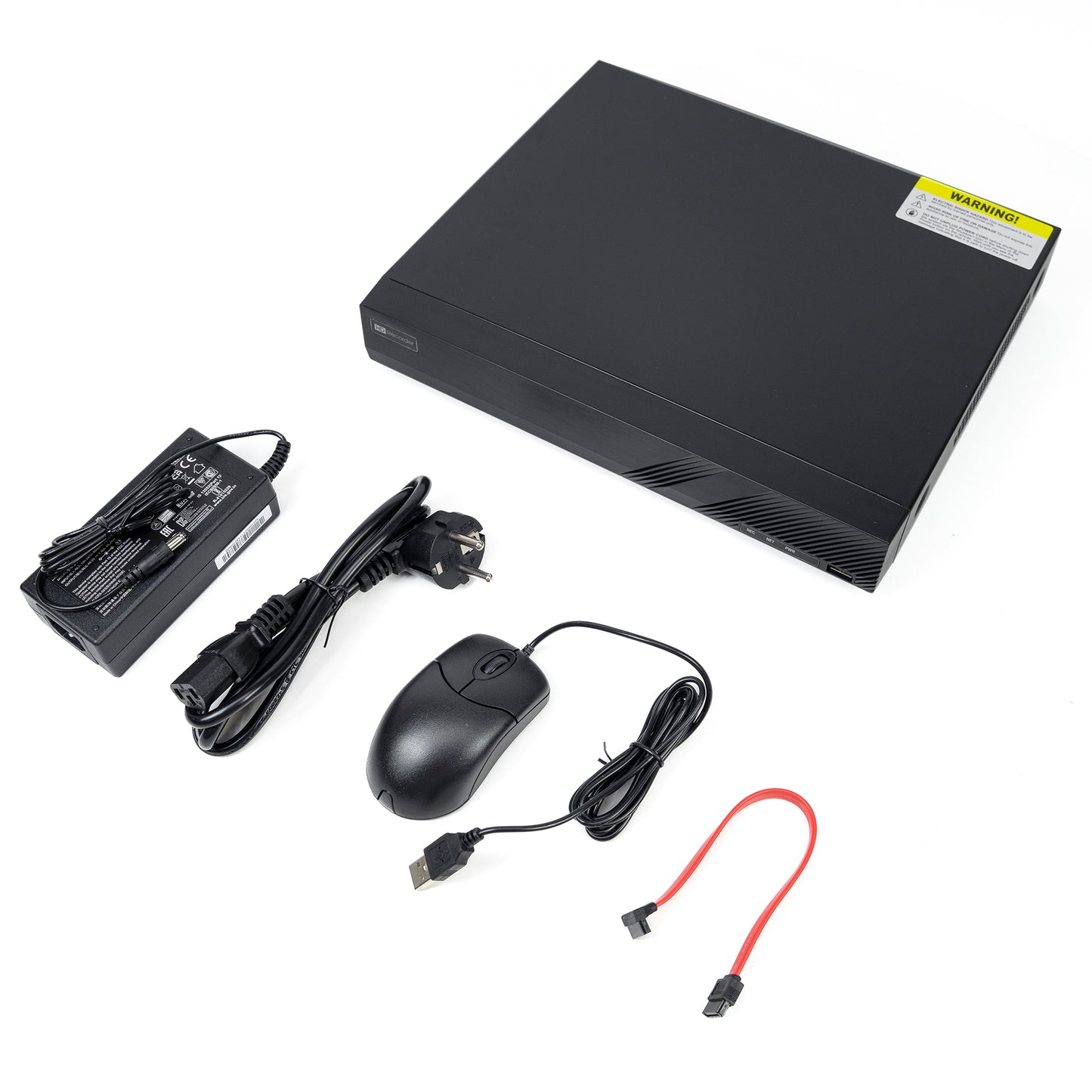 NVR PNI House 3104H1 cu IP 4CH POE 8MP, iesire 4K, functii AI, ONVIF, 1 x SATA 10TB, 1 x LAN Gigabit