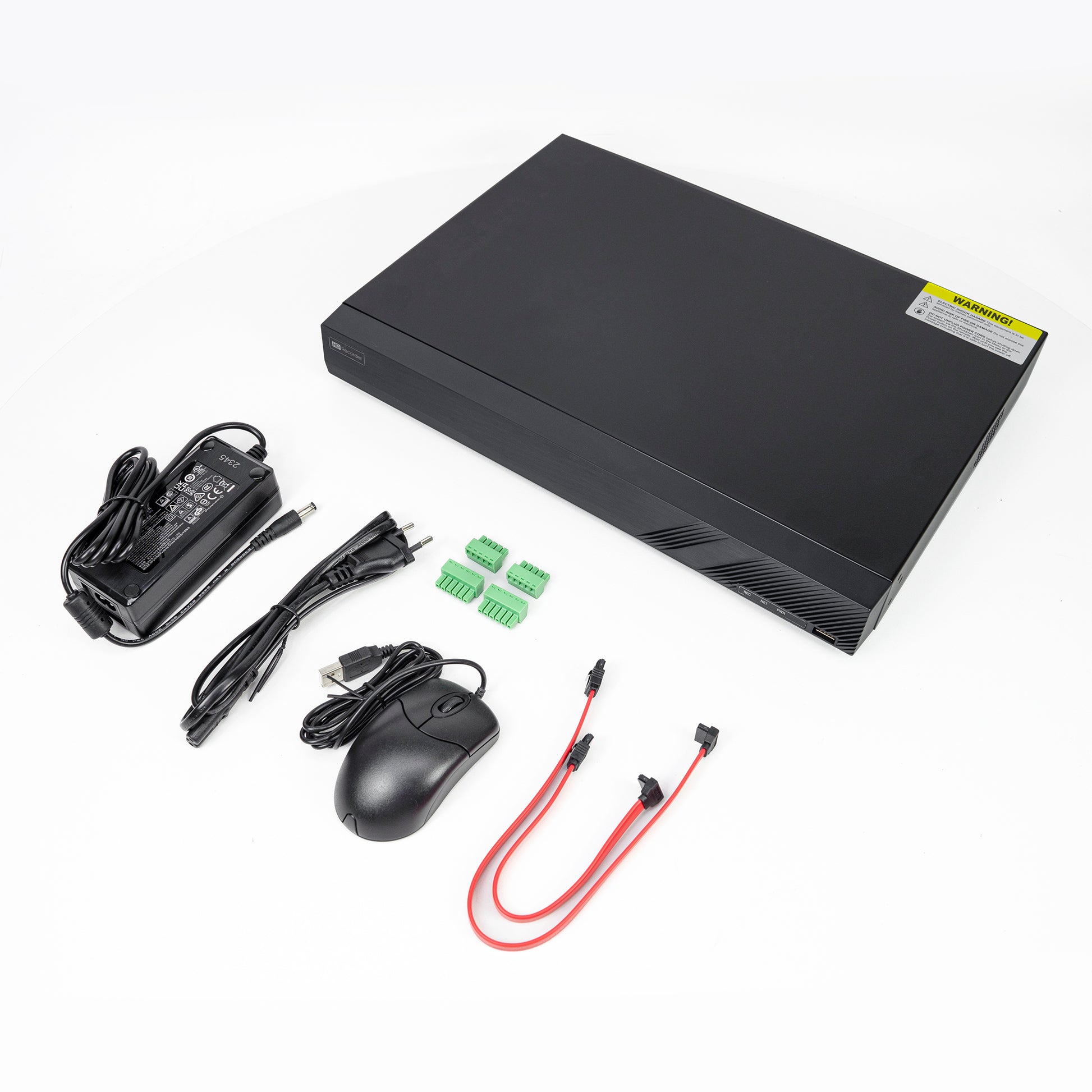 NVR PNI House 3332H2 cu IP 32CH 12MP, iesire 4K, functii AI, ONVIF, 2 x SATA 10TB, 2 x LAN Gigabit