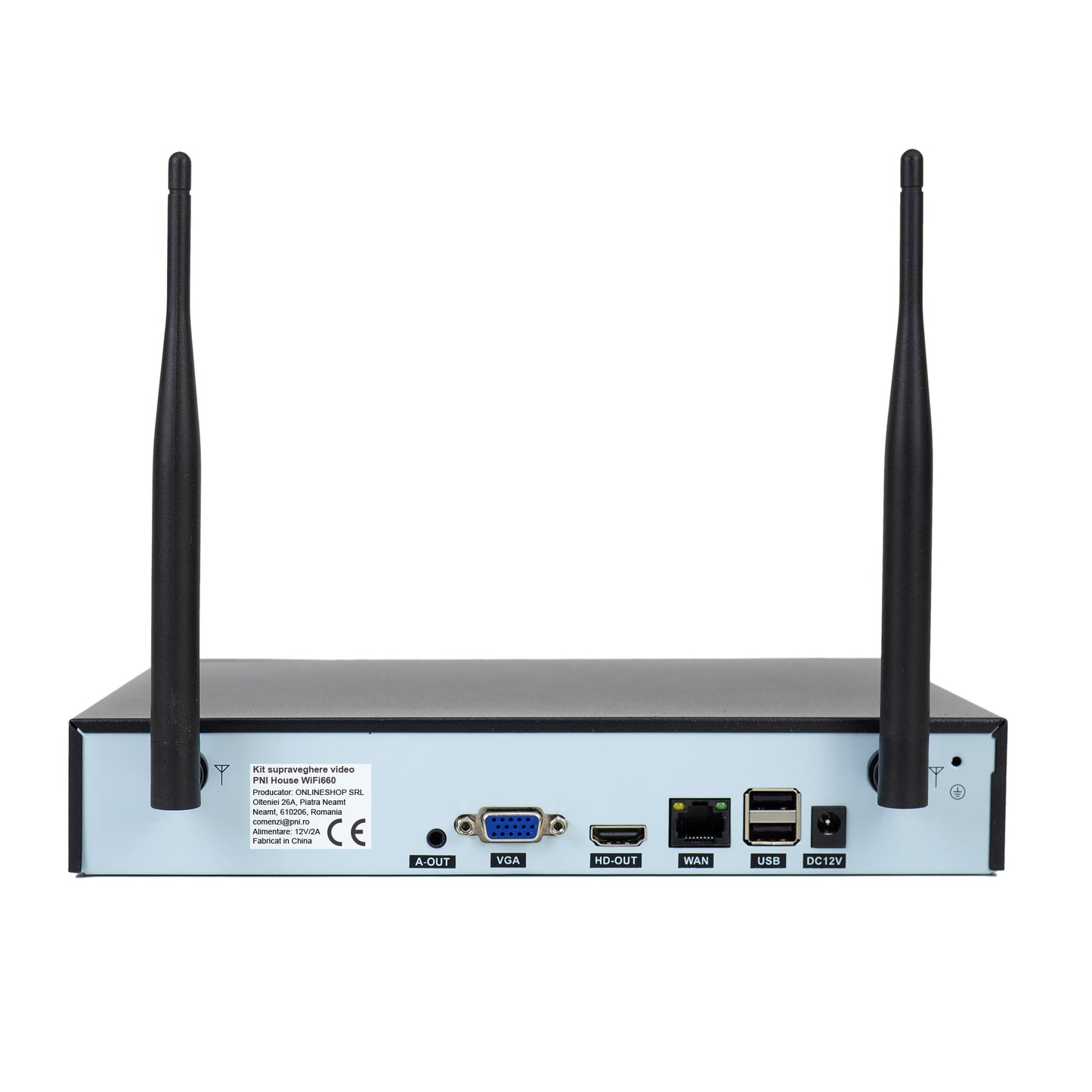 Pachet supraveghere video PNI House WiFi660 NVR cu 4 camere wireless, 3MP si HDD PNI SafeHouse 1TB, 3.5" inclus