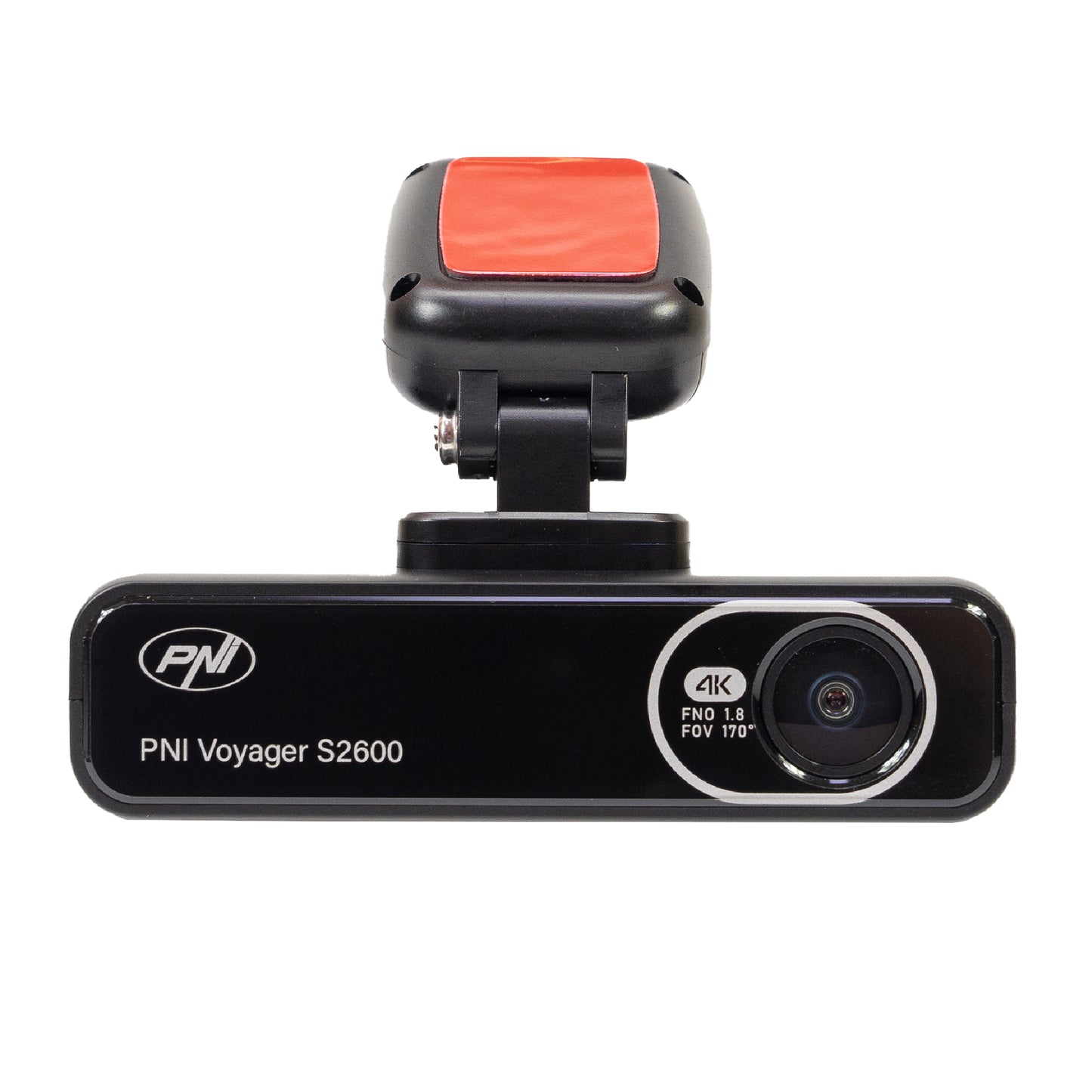 Pachet Camera auto DVR PNI Voyager S2600, WiFi, 4K Ultra HD, GPS si card de memorie microSD 128GB inclus