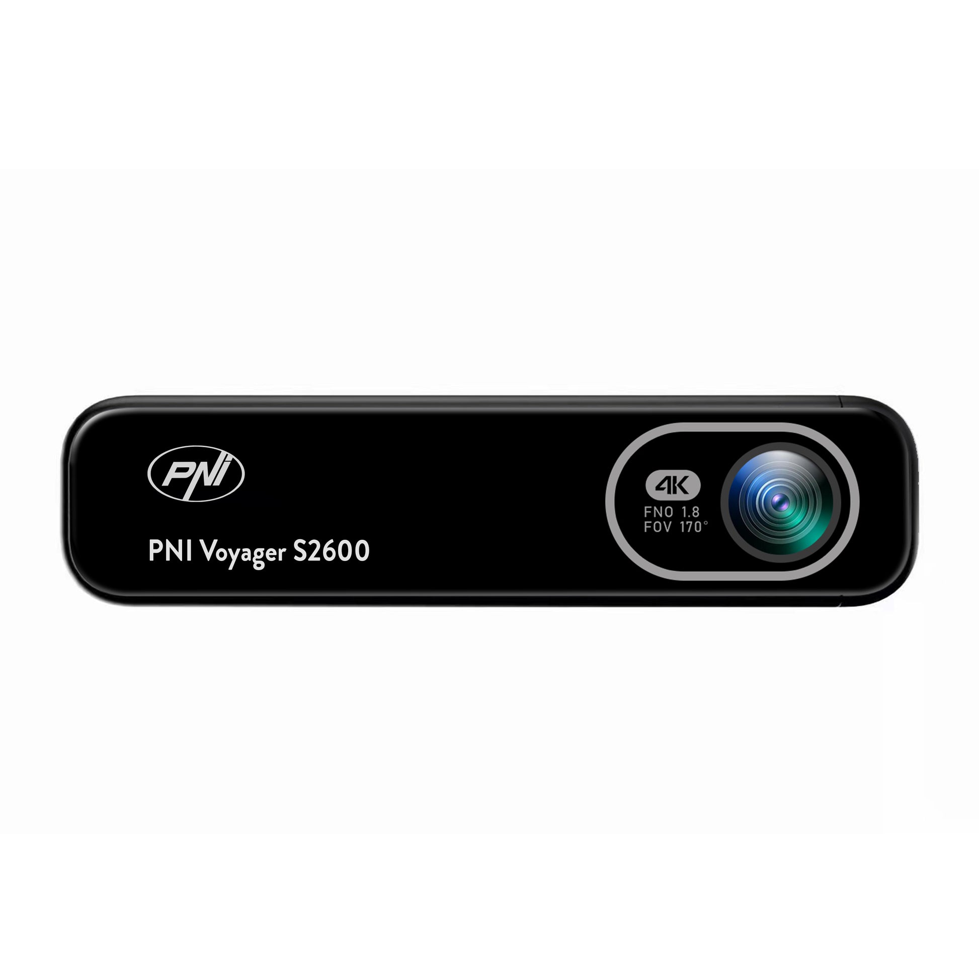 Pachet Camera auto DVR PNI Voyager S2600, WiFi, 4K Ultra HD, GPS si card de memorie microSD 128GB inclus