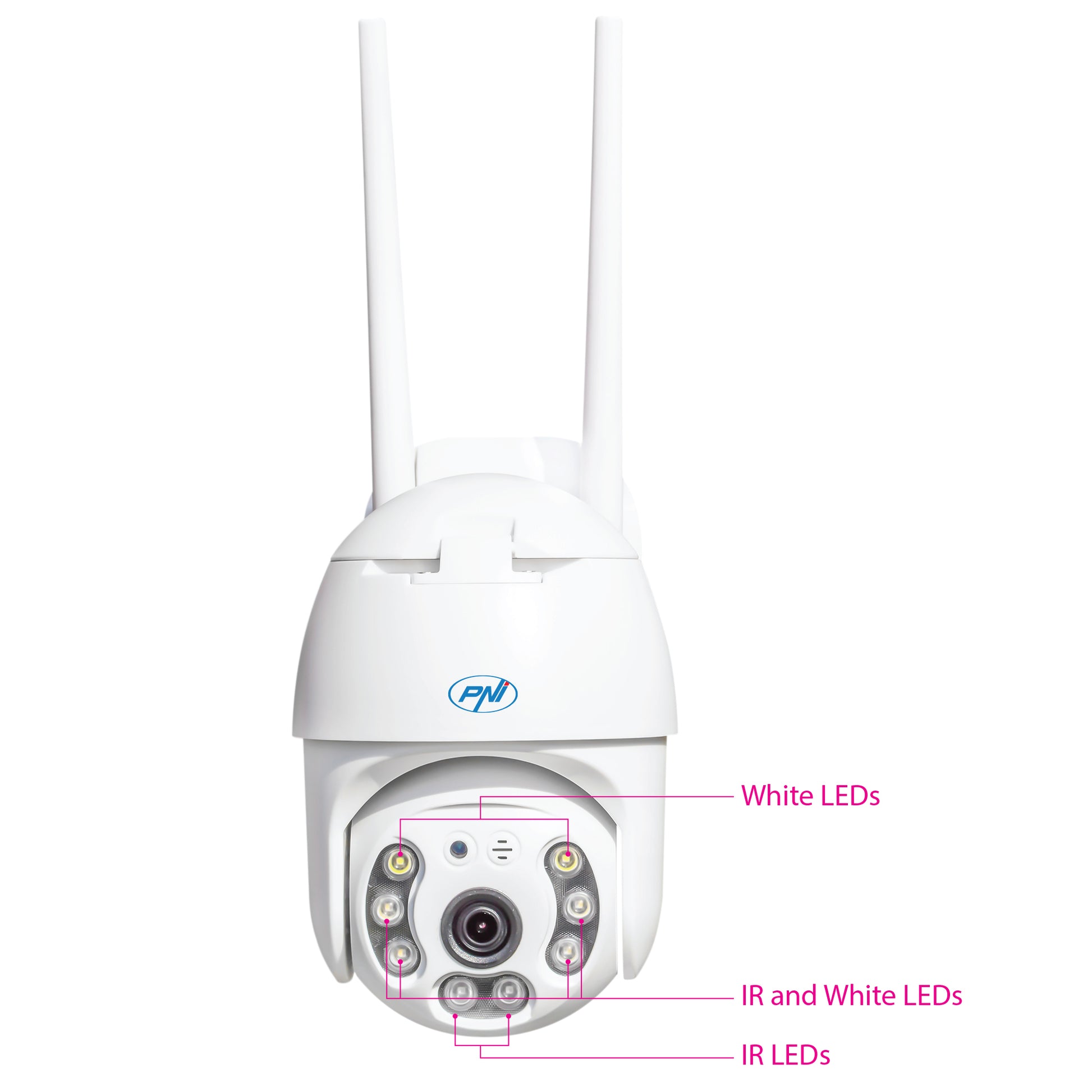 Pachet Camera supraveghere video PNI IP65 live PTZ 5MP, GSM 4G + Card de memorie MicroSD PNI 128GB cu adaptor SD