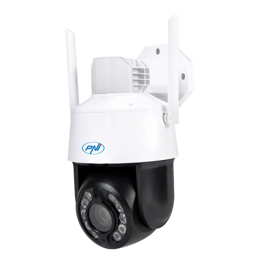 Pachet Camera supraveghere video PNI House IP575 5MP WiFi cu IP + Card de memorie MicroSD PNI 128GB cu adaptor SD