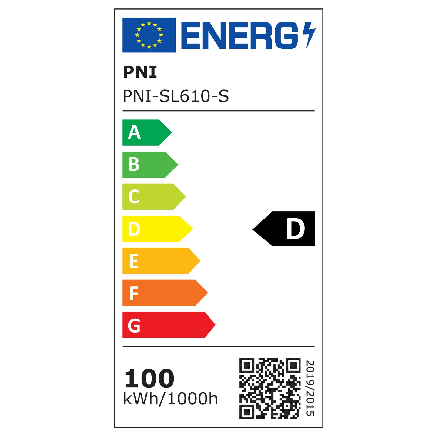 Lampa de iluminat stradal PNI SL610S 100W, 12000 lm, 6500 k, IP65, alimentare 230V