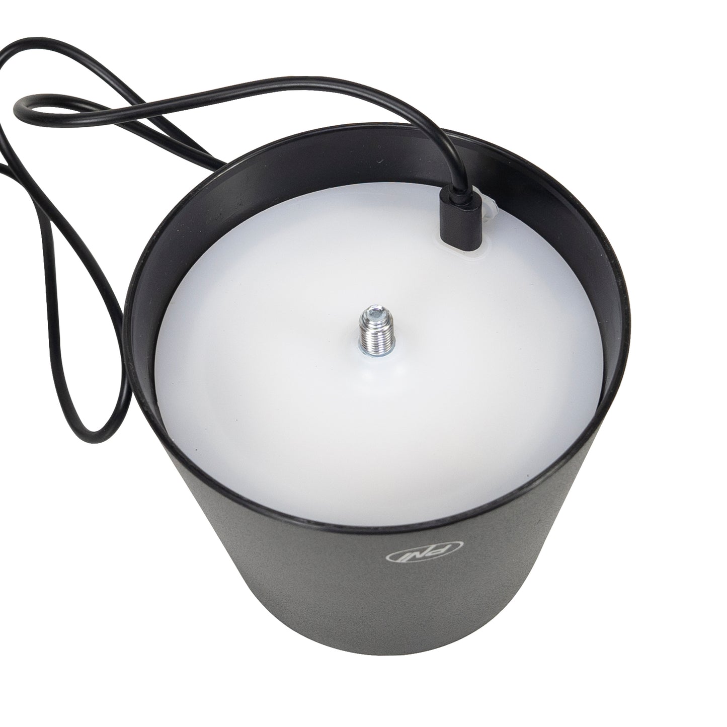 Lampa de restaurant PNI LT04B cu LED 2.5W, acumulator 1200 mAh, incarcare prin USB-C, 150 lumeni, lumina alba calda 3000K, buton tactil, dimabil, culoare Negru