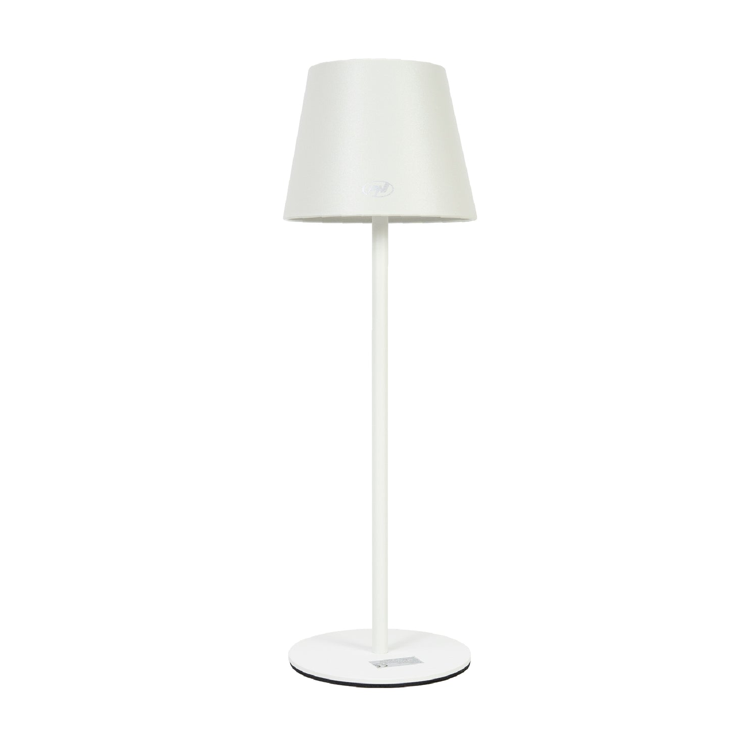Lampa de masa PNI LT04W cu LED 2.5W, acumulator 1200 mAh, incarcare prin USB-C, 150 lumeni, lumina alba calda 3000K, buton tactil, dimabil, culoare Alb