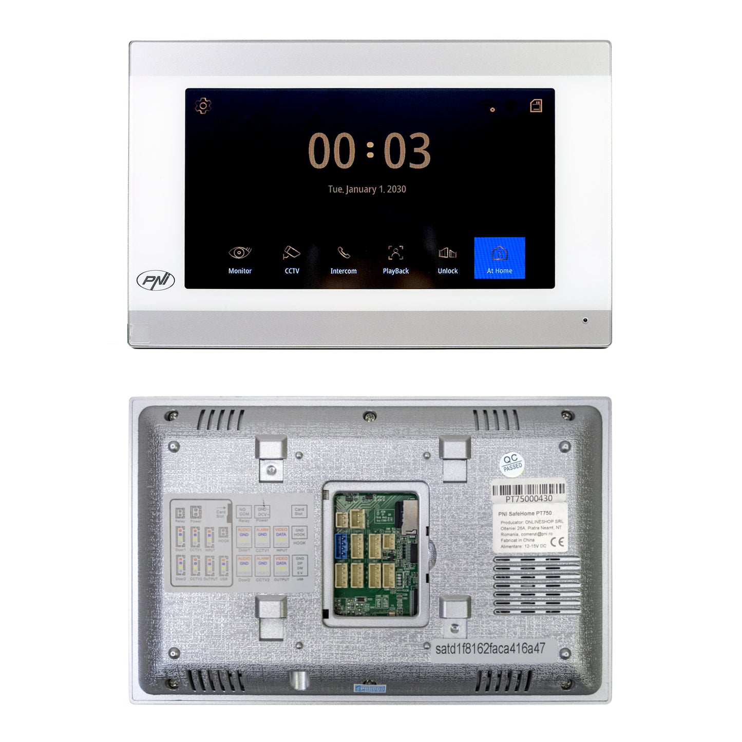 Monitor suplimentar PNI MS750 pentru Interfon video inteligent PNI SafeHome PT750