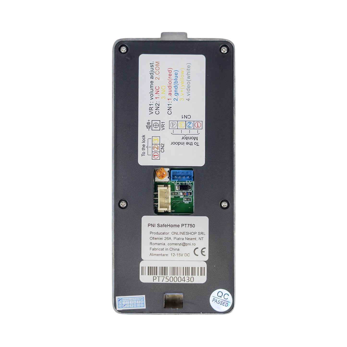 Unitate poarta PNI UP70 pentru Interfon video PNI SafeHome PT750 si PNI DF780