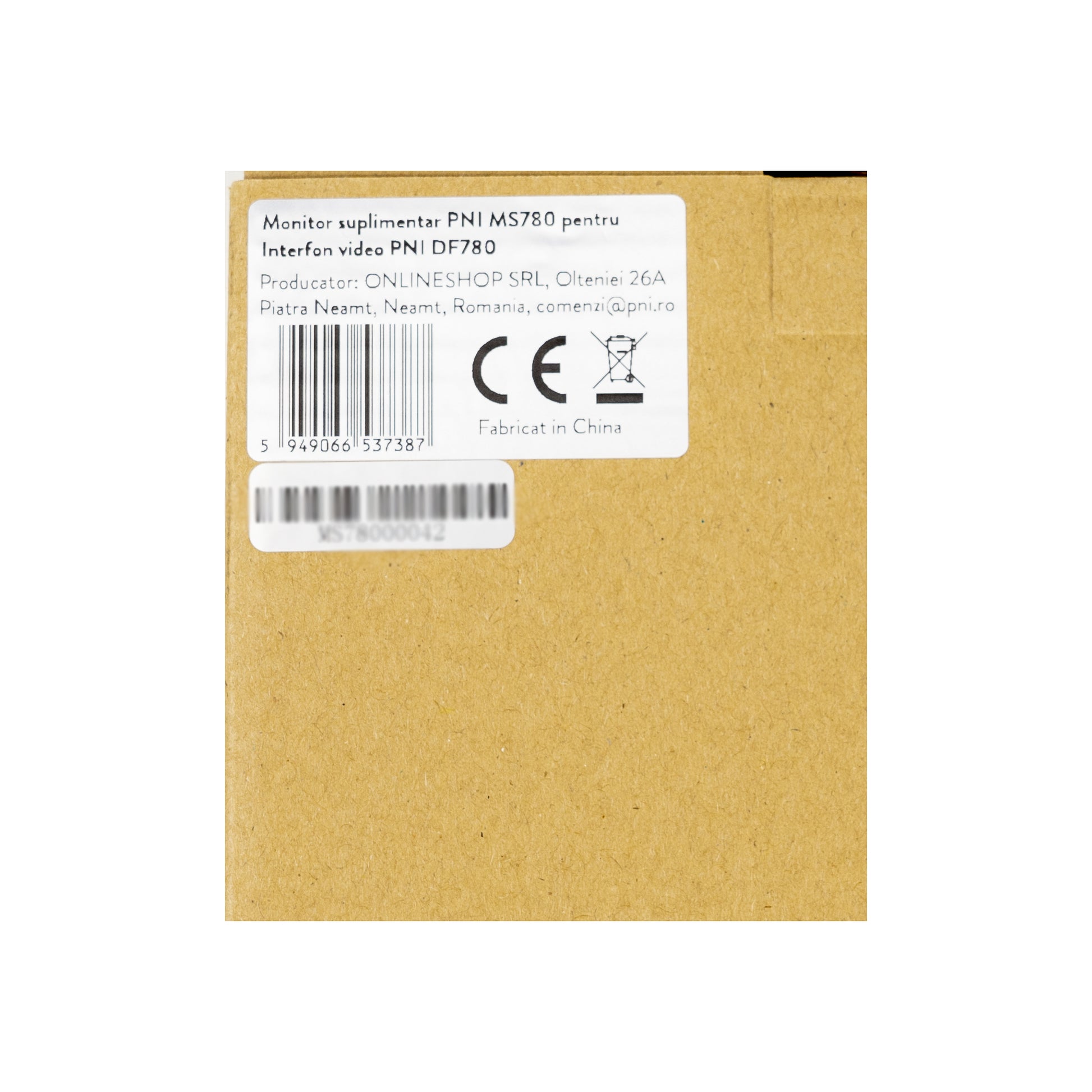 Monitor suplimentar PNI MS780 pentru Interfon video PNI DF780